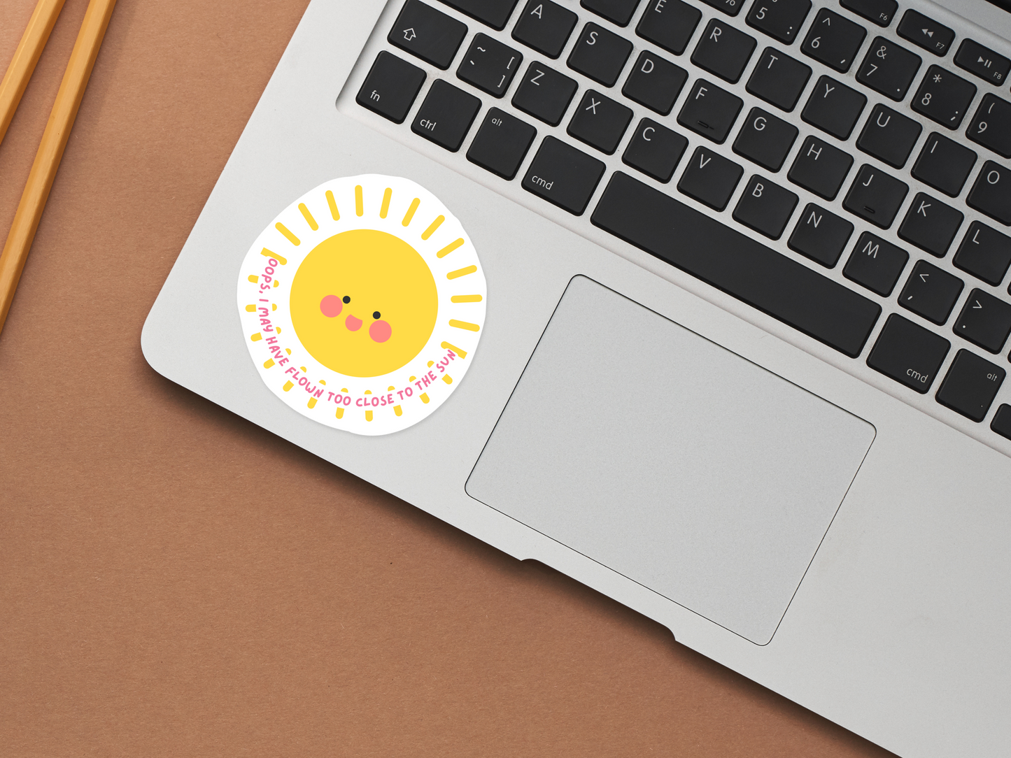 I May Have Flown Too Close To The Sun Sticker | Funny Laptop Decals | Aesthetic Sticker