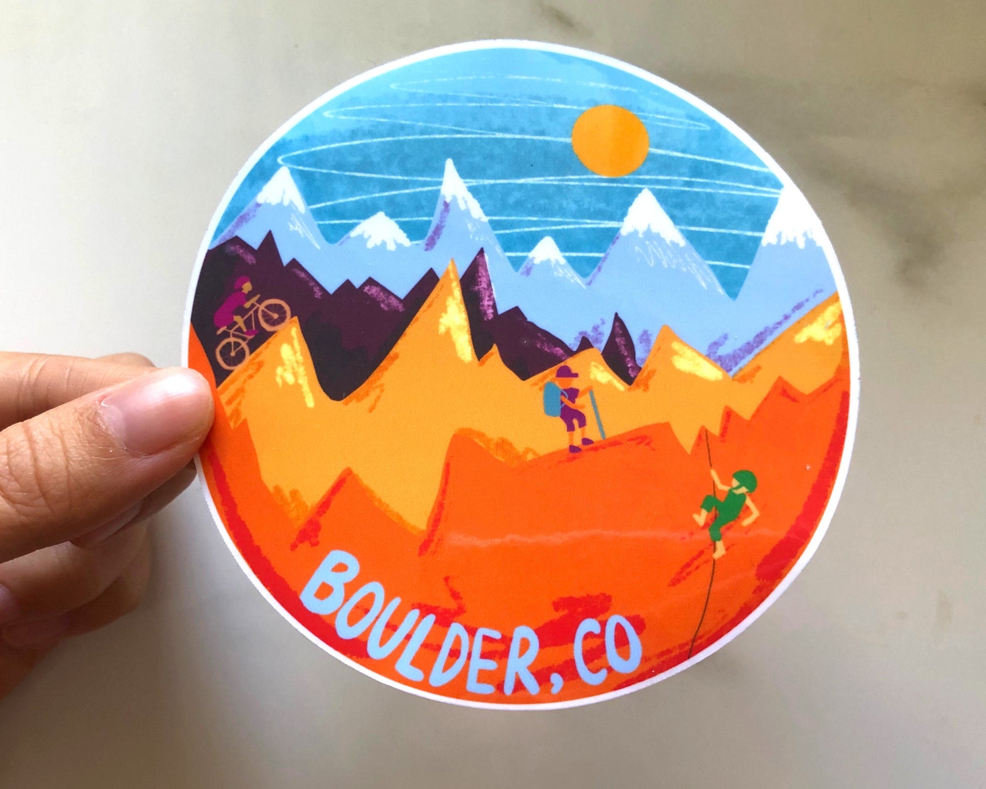 Boulder, Colorado Sticker | Laptop Decal | Car Bumper Sticker