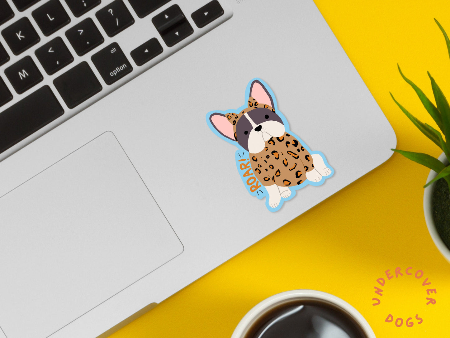 French Bulldog Costume Sticker | Dog Lover Gift, Laptop & Water Bottle Decals