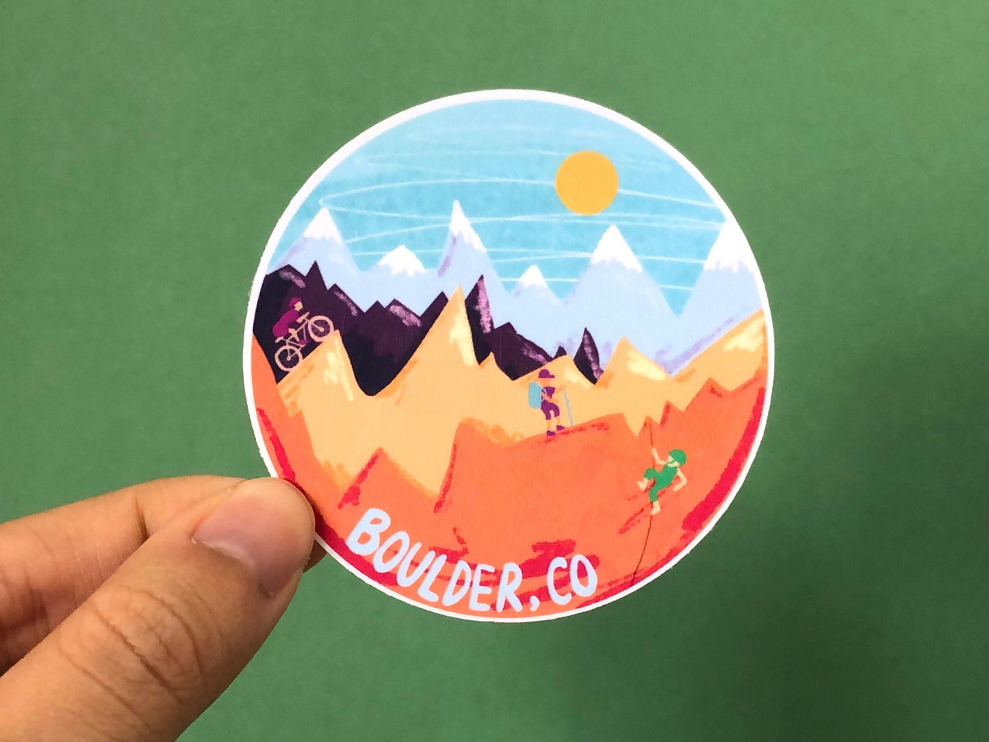 Boulder, Colorado Sticker | Laptop Decal | Car Bumper Sticker