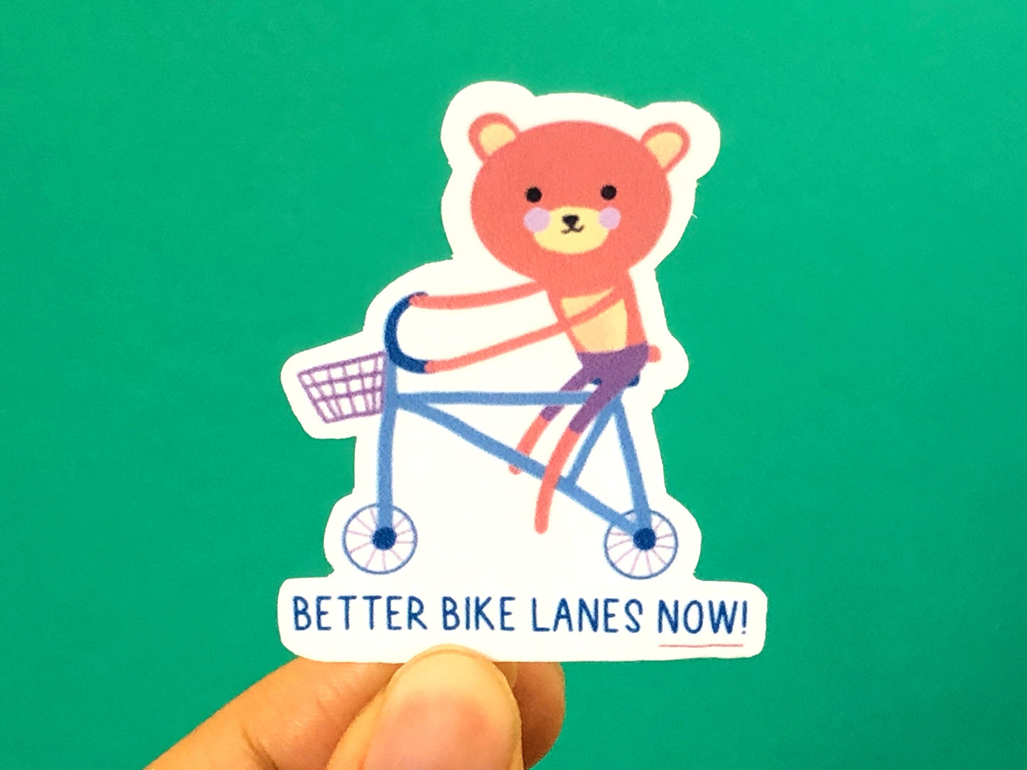 Better Bike Lanes Sticker | Liberal Gifts | Leftist Stickers