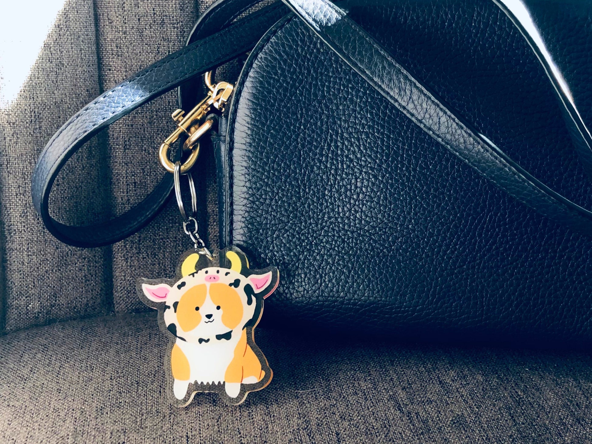 Corgi Costume Acrylic Keychain | Dog Lover Gift