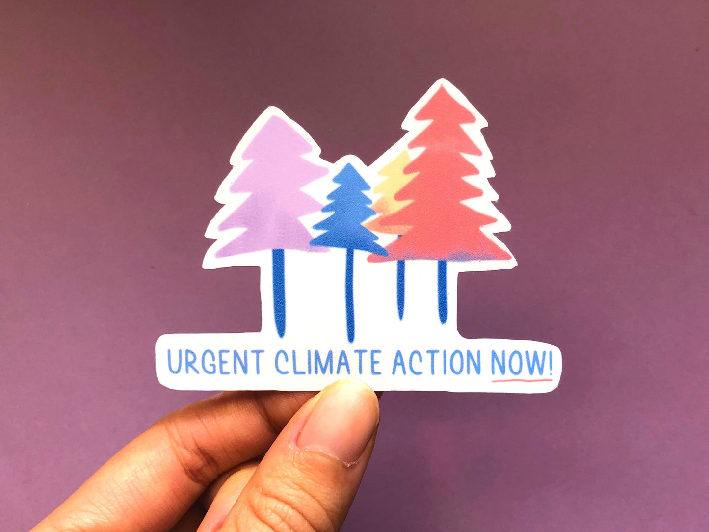Urgent Climate Action Sticker | Liberal Gifts | Climate Change Stickers