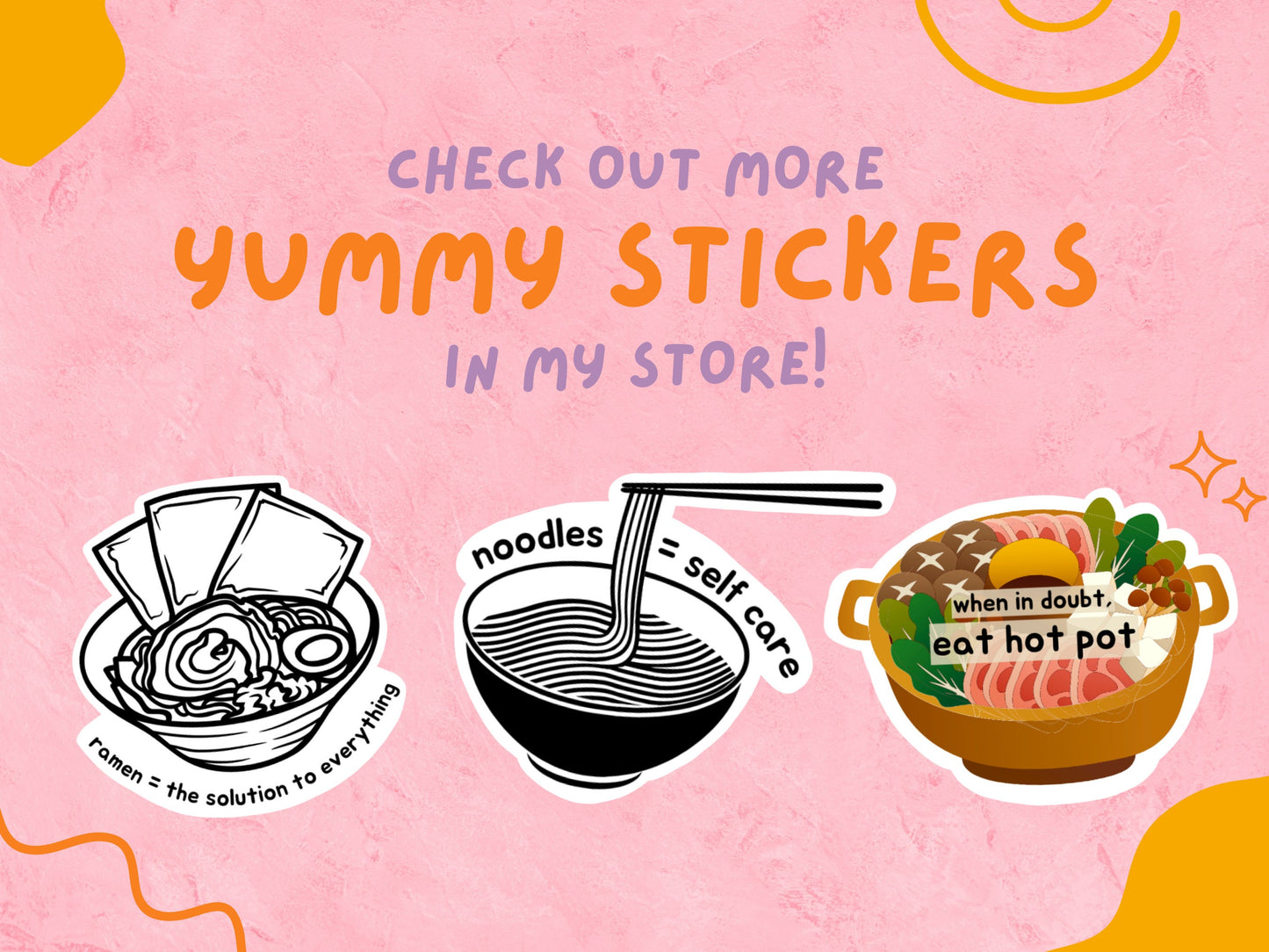 Noodles = Self Care Sticker | Food Sticker | Foodie Gifts