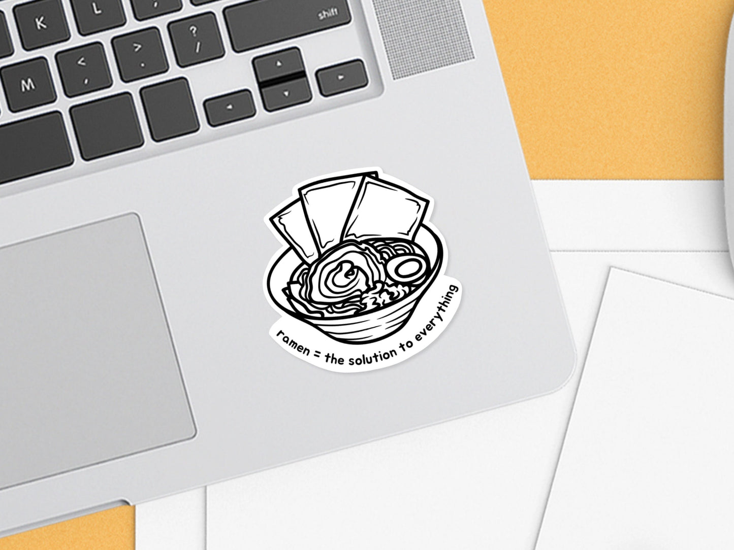 Ramen = The Solution To Everything Sticker | Asian Food Sticker | Foodie Gifts