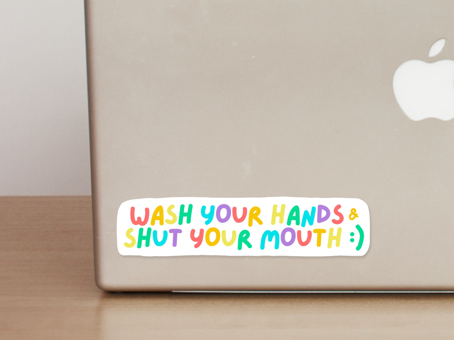 Wash Your Hands Sticker | Sad Millennial Gifts | Funny Laptop Decals | Aesthetic Sticker