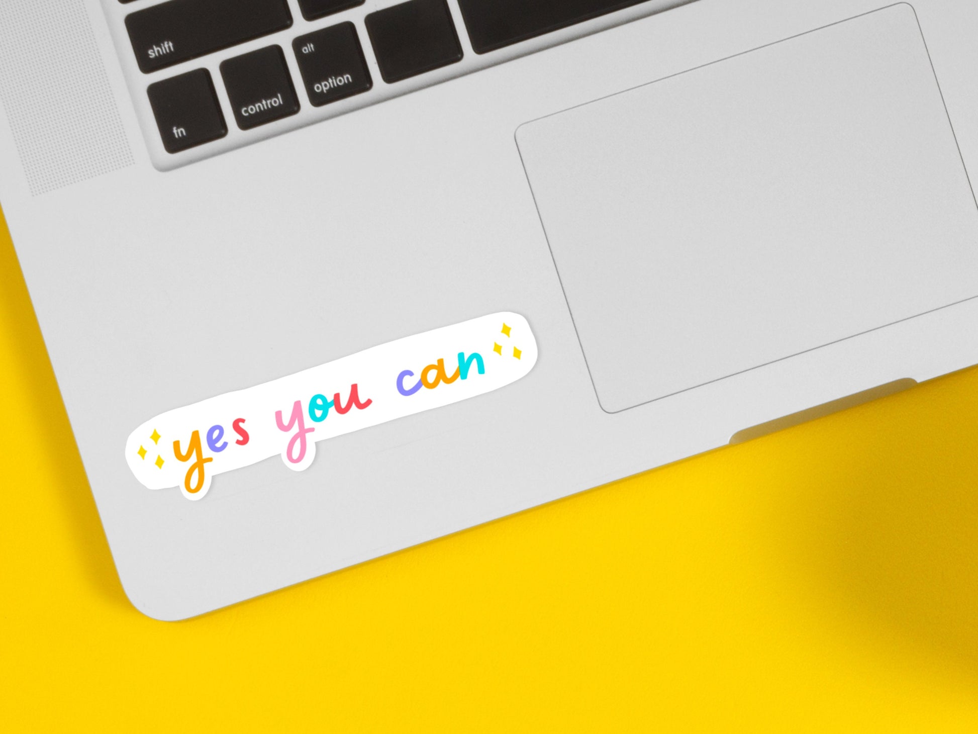 Yes You Can Sticker | Aesthetic Sticker | Rainbow Sticker | Transparent Stickers