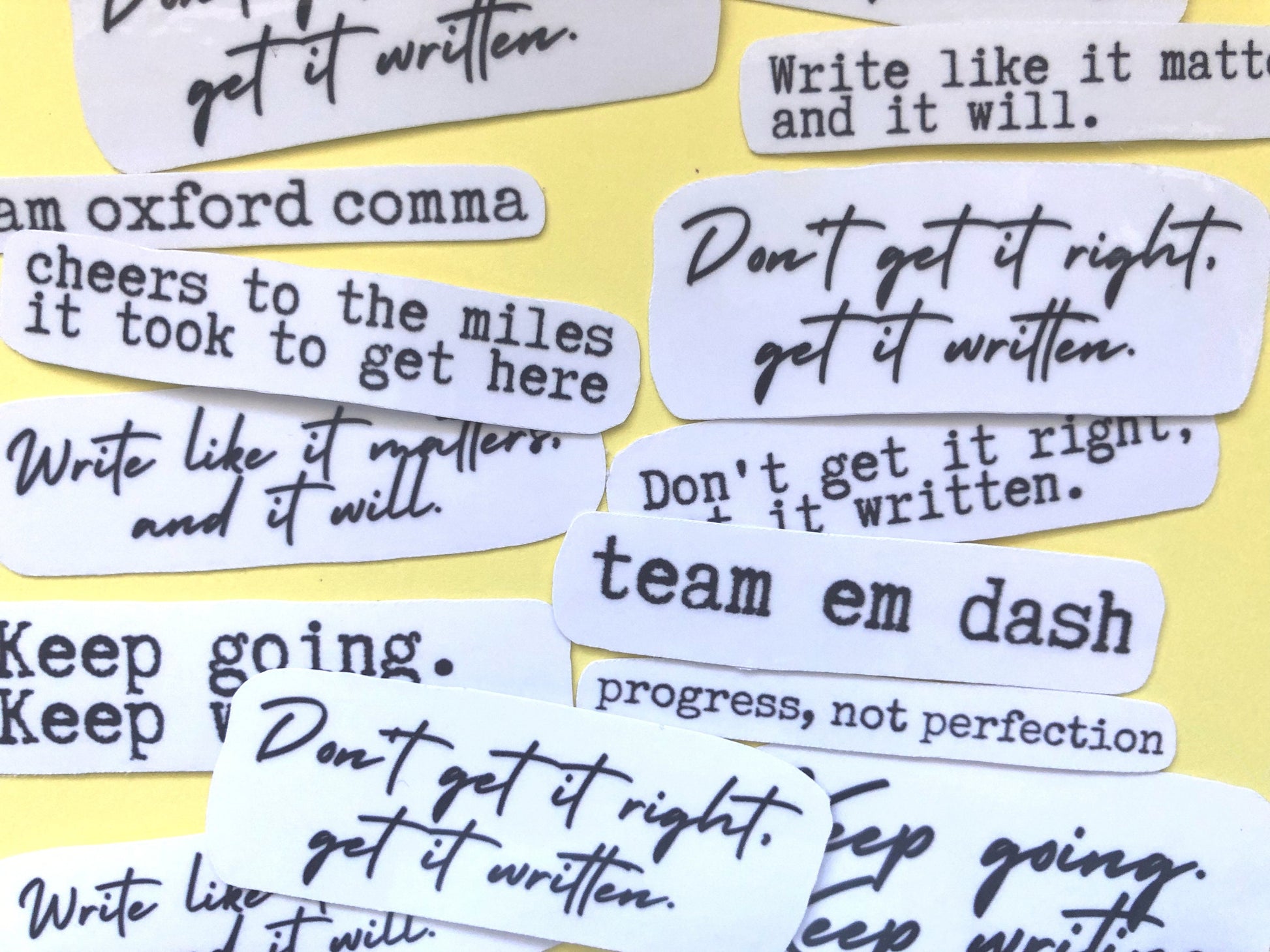 The Non-Fiction Work In Progress Sticker Pack | Writing Stickers