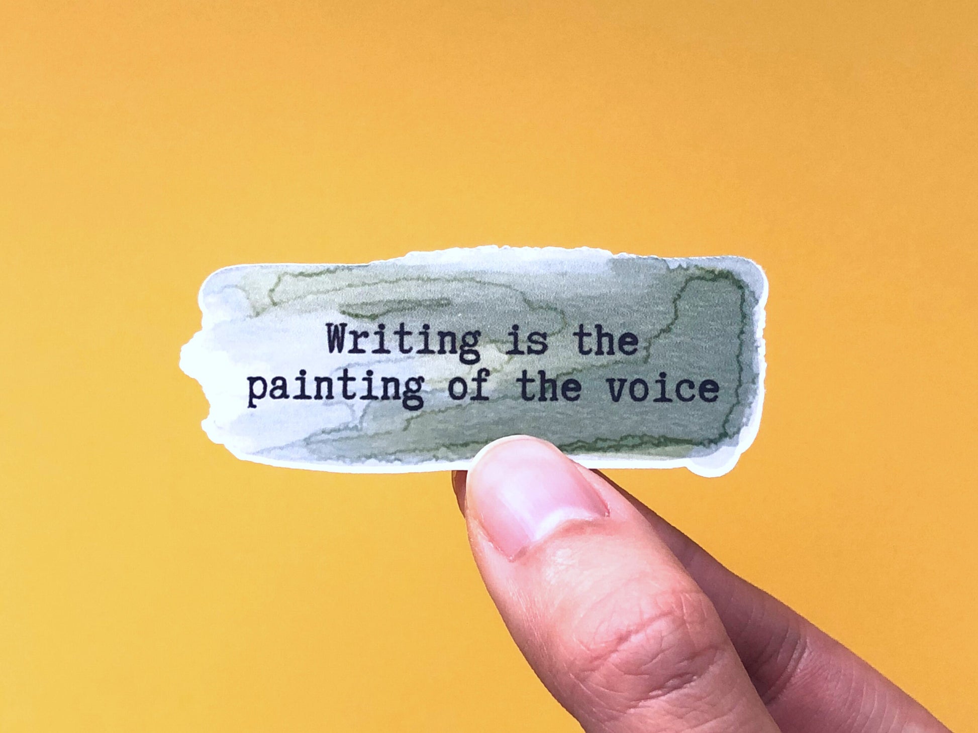 Writing Is The Painting Of The Voice Sticker | Writer Gifts | Writing Motivation | Writing Laptop Sticker