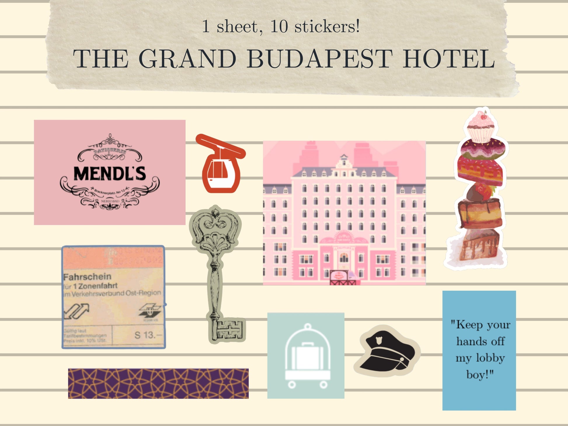 The Grand Budapest Hotel Sheet | Wes Anderson | Film Lover Gifts