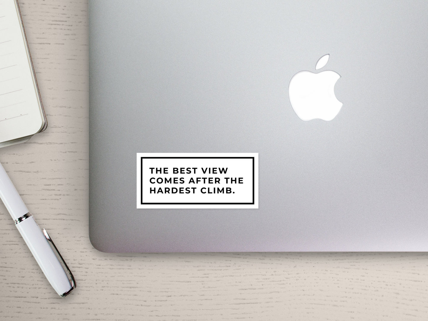 The Best View Comes After The Hardest Climb Sticker | Motivational Sticker