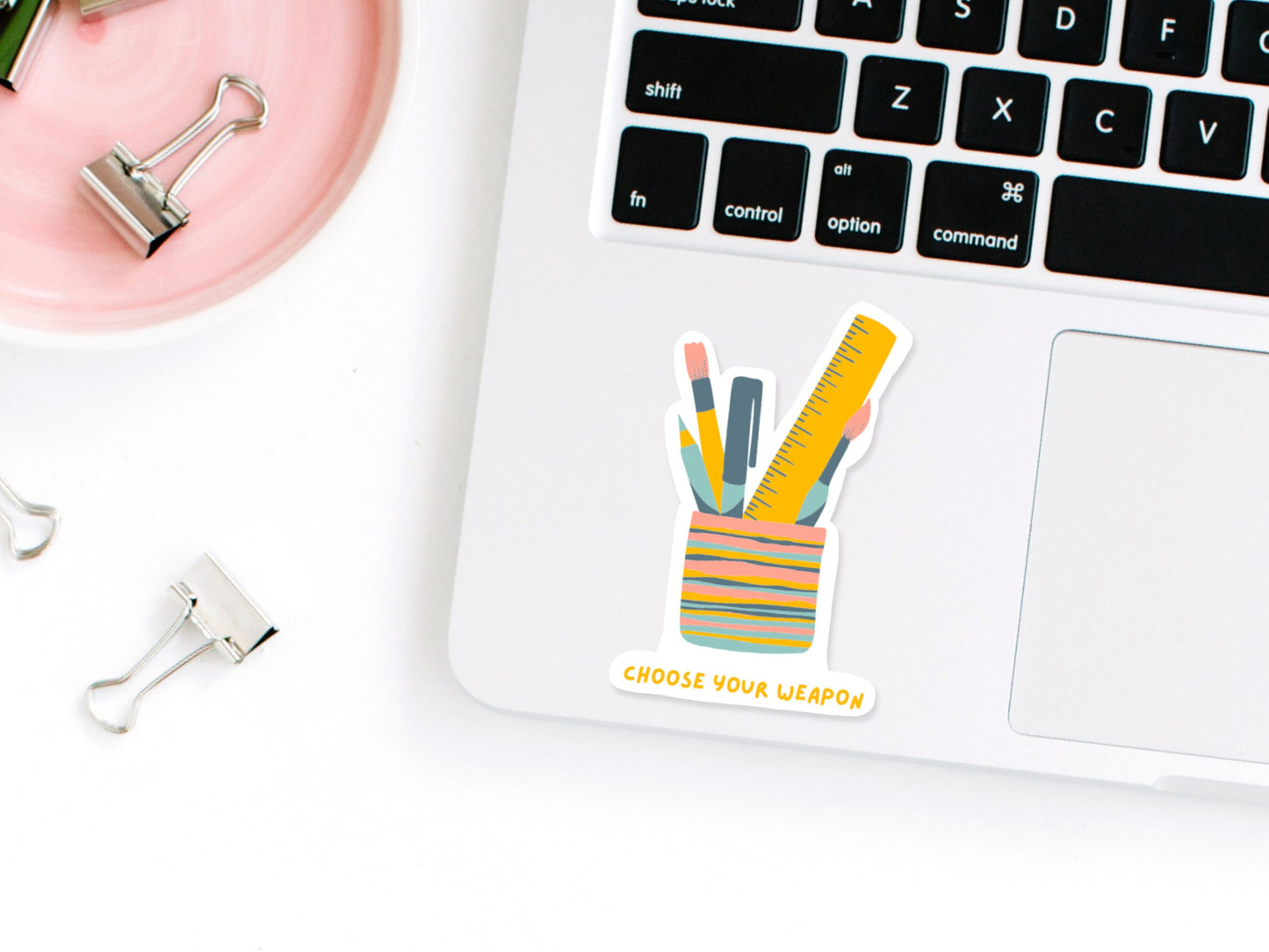 Choose Your Weapon Sticker | Laptop Sticker | Writer Gifts | Writing Motivation