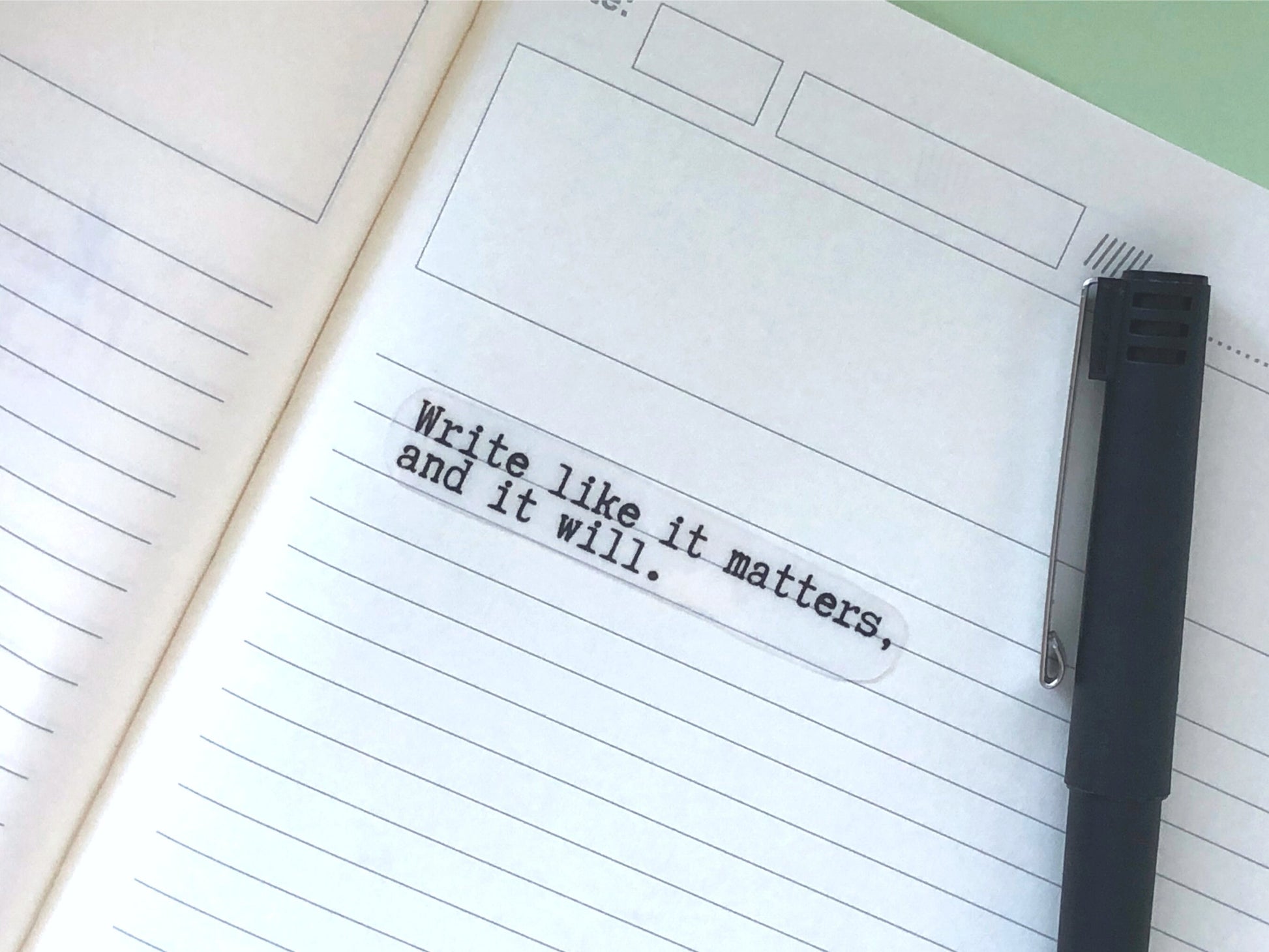 Write Like It Matters Sticker | Writer Gifts | Writing Motivation