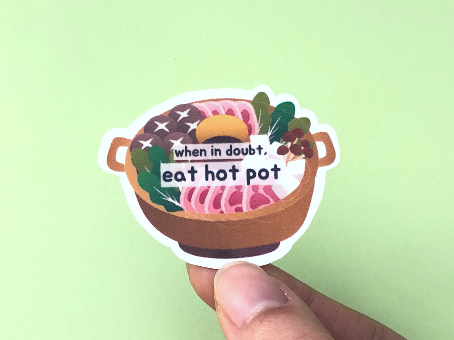Hot Pot Sticker | Asian Food Sticker | Foodie Gifts