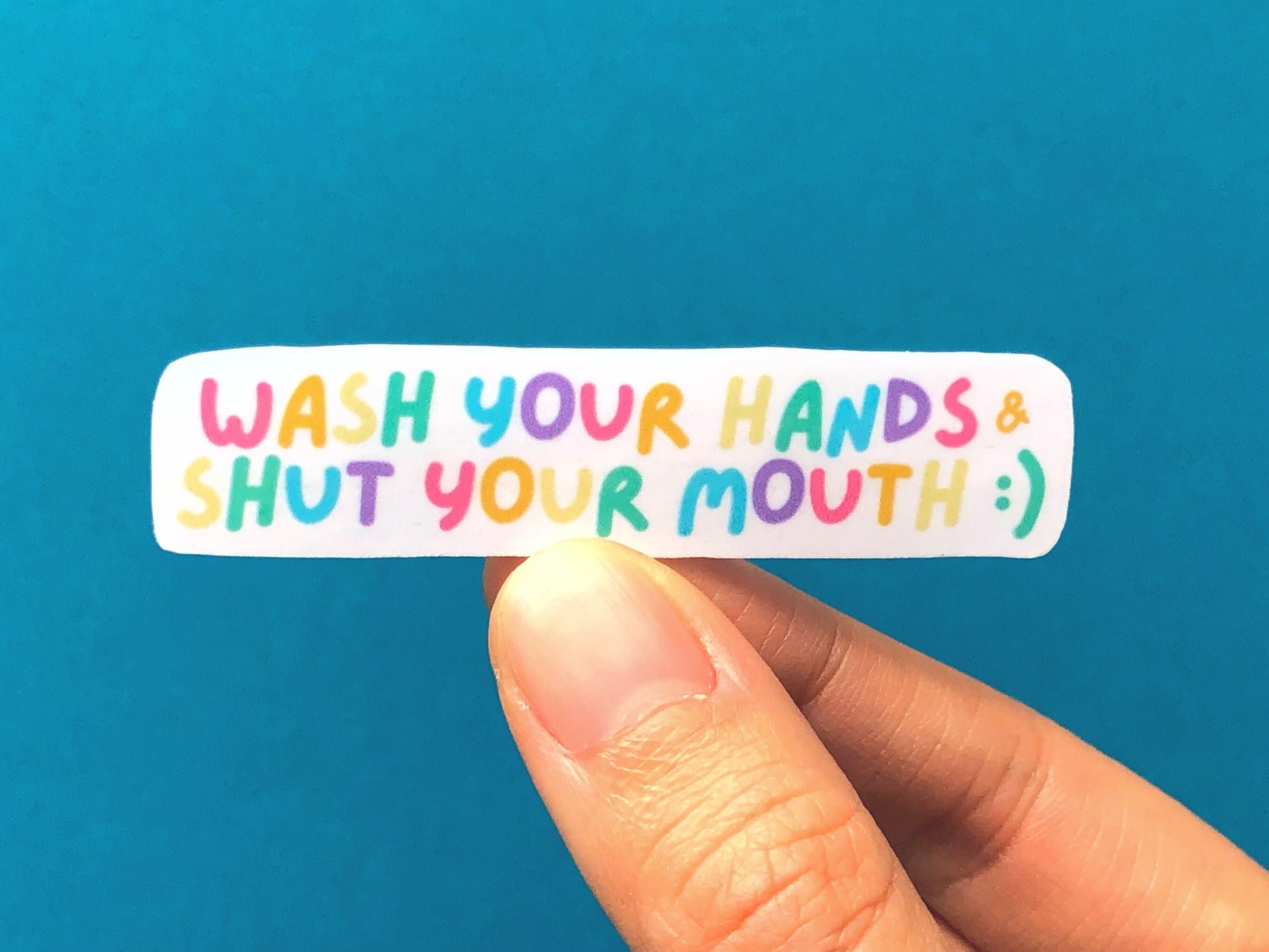 Wash Your Hands Sticker | Sad Millennial Gifts | Funny Laptop Decals | Aesthetic Sticker