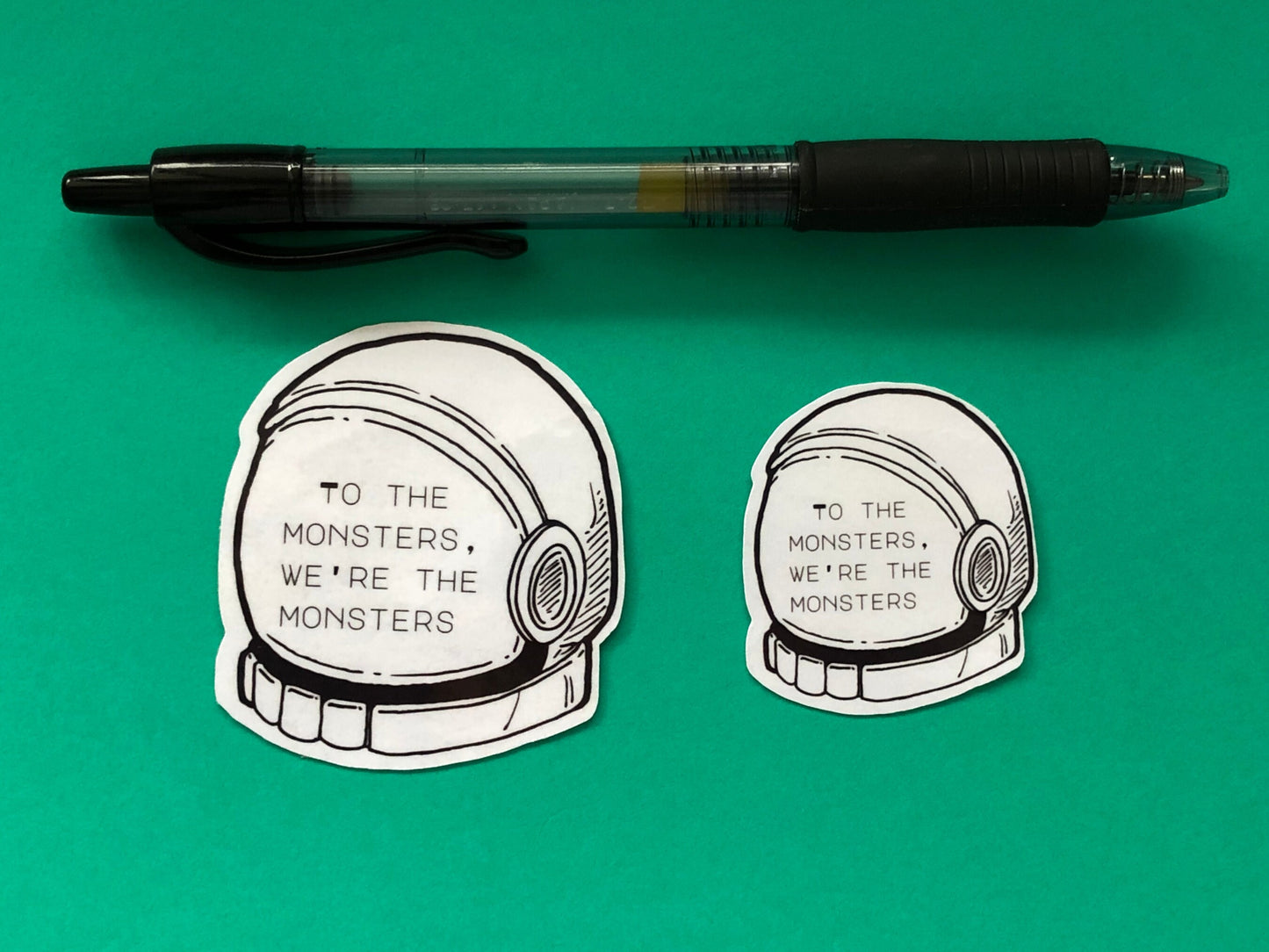 Station Eleven Sticker | To The Monsters, We're The Monsters | Bookish Gifts | Transparent Stickers