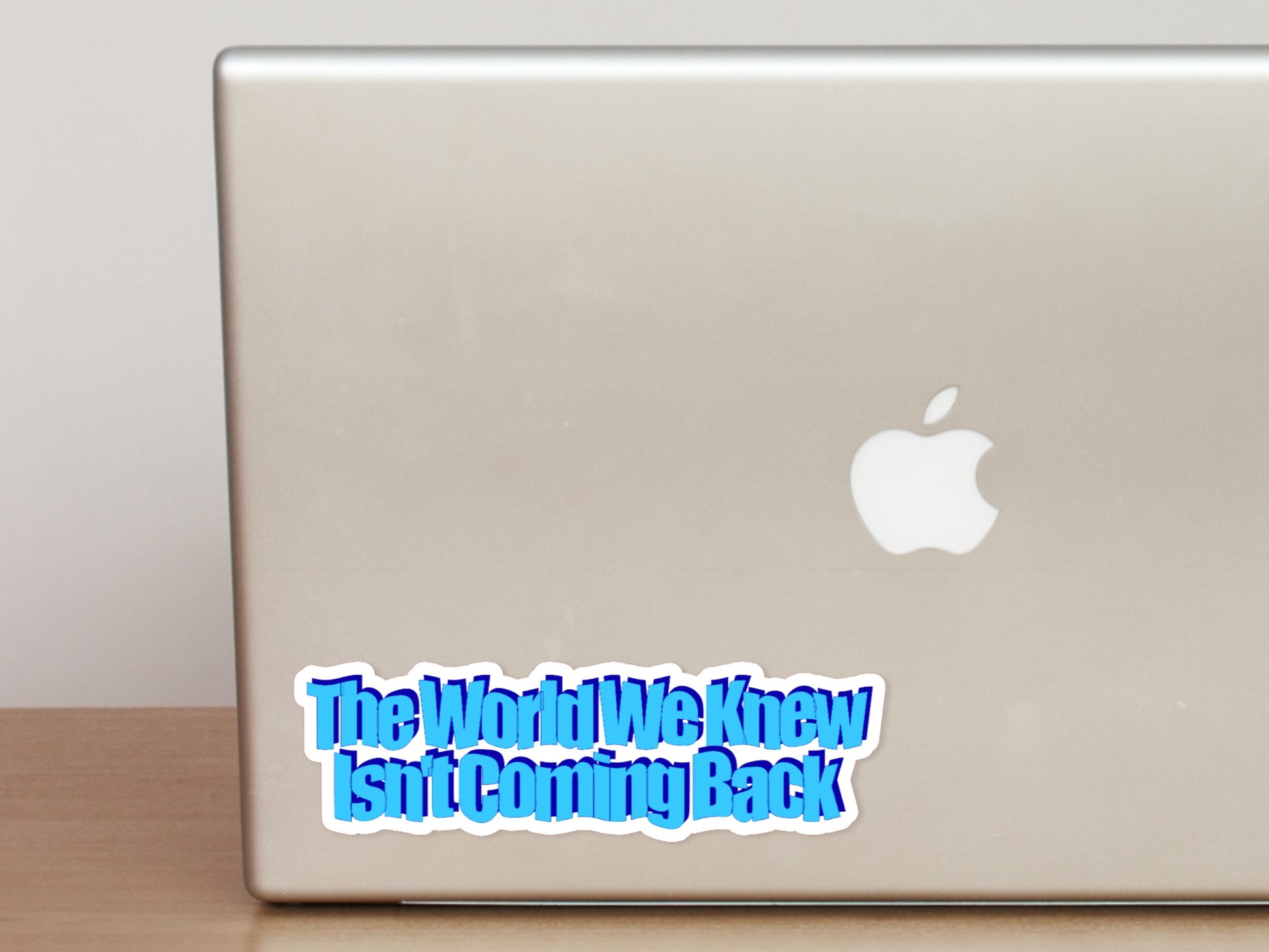 Retro The World We Knew Sticker | Funny Laptop Decals | Aesthetic Sticker