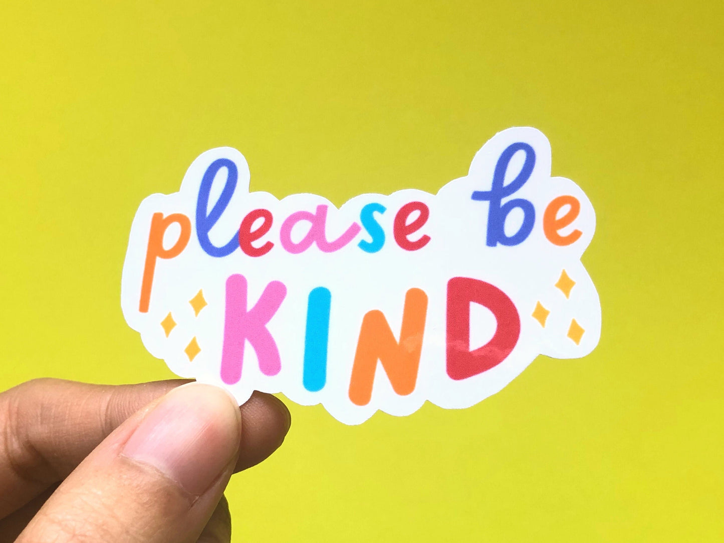 Please Be Kind Sticker | Aesthetic Sticker | Positivity Decal