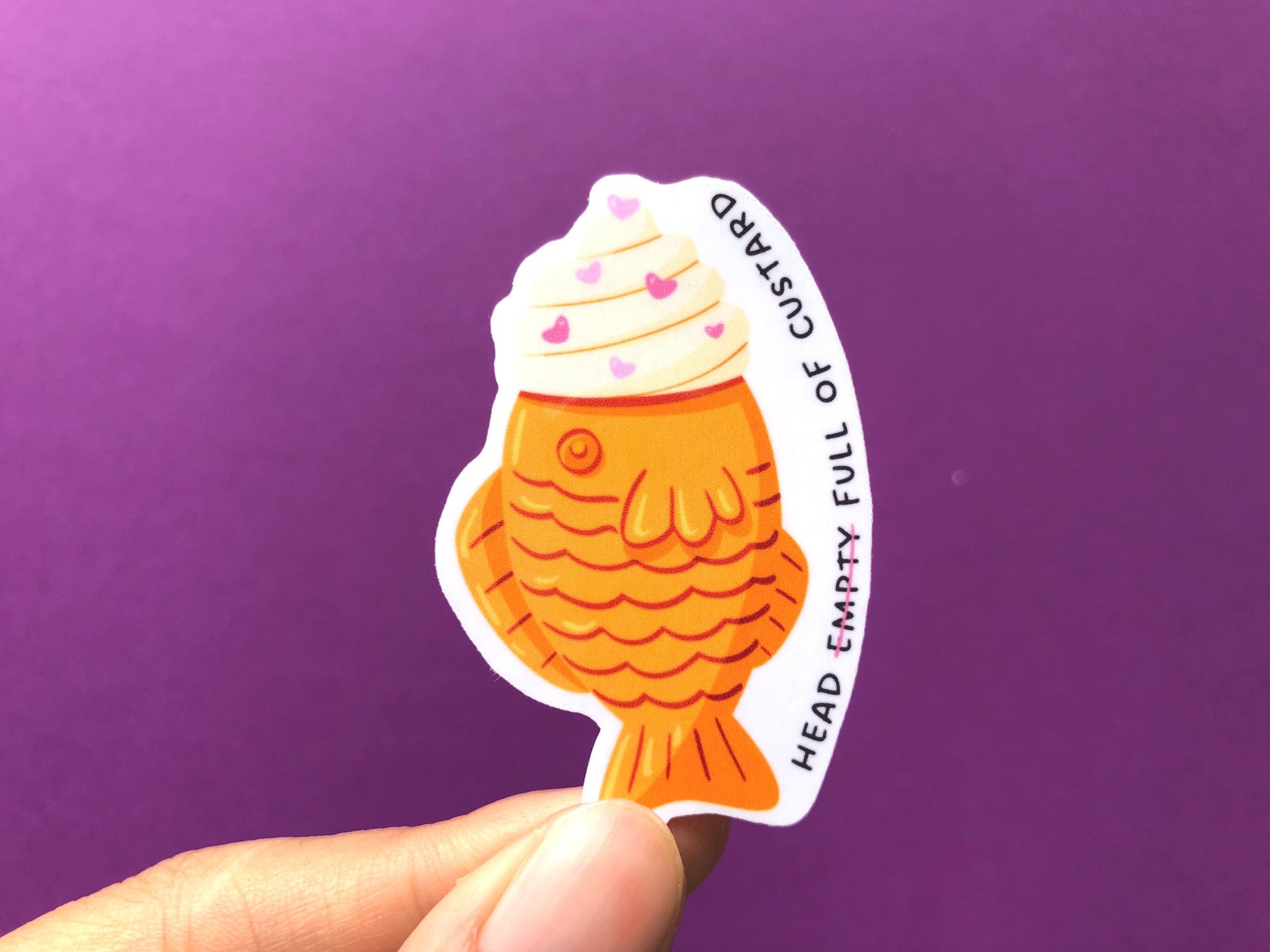 Taiyaki Head Empty Sticker | Asian Food Sticker | Foodie Gifts