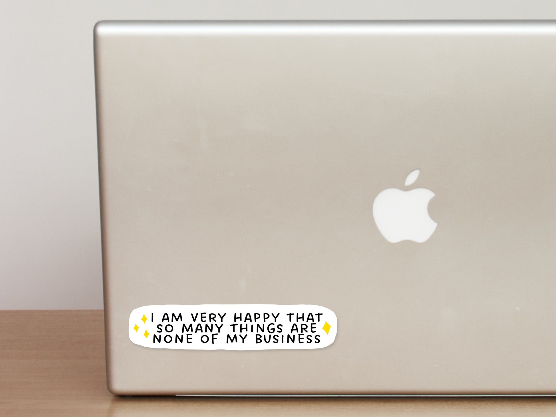 None Of My Business Sticker | Funny Laptop Decals | Aesthetic Sticker