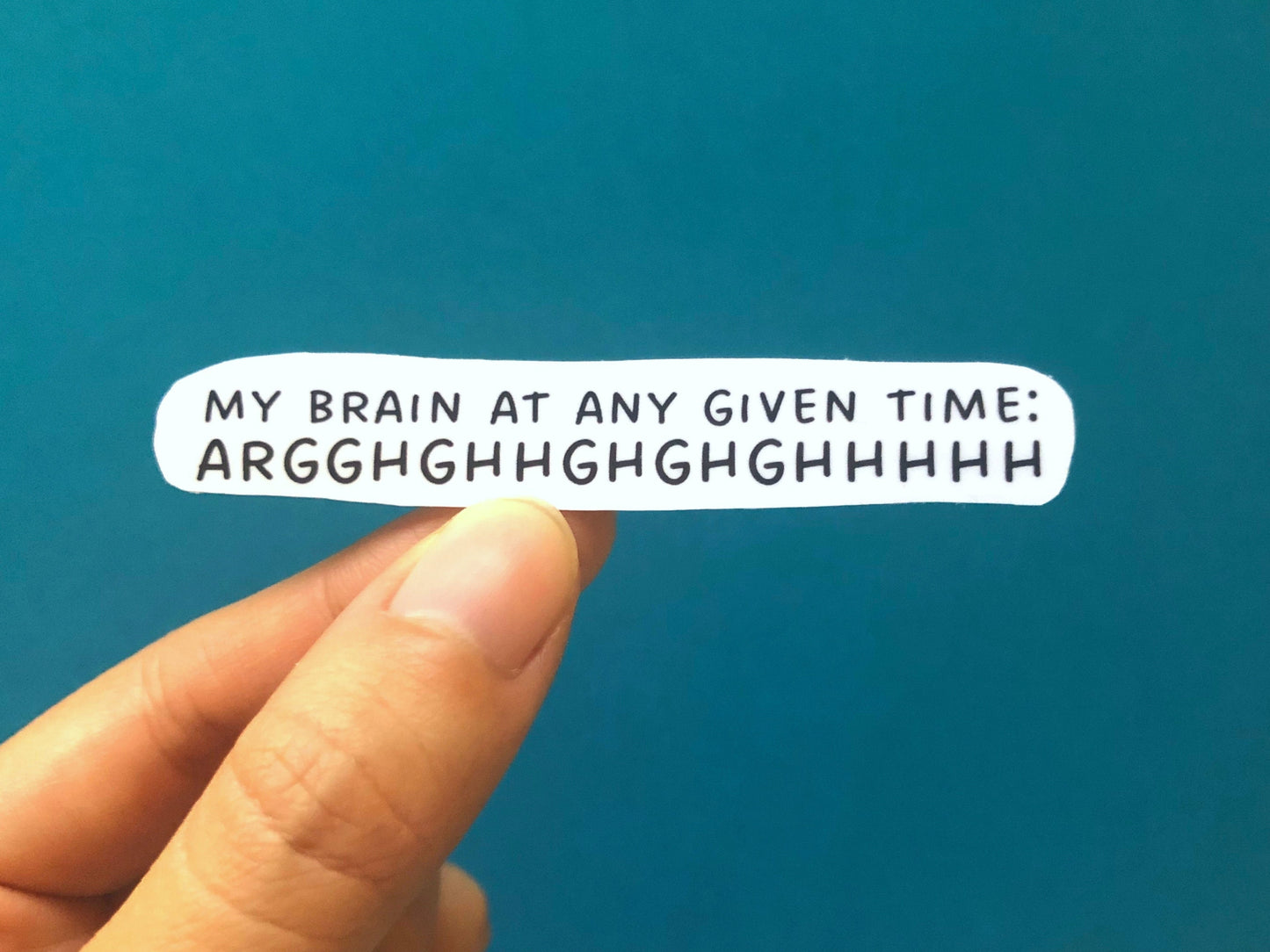 My Brain At Any Given Time Sticker | Funny Laptop Decals | Aesthetic Sticker