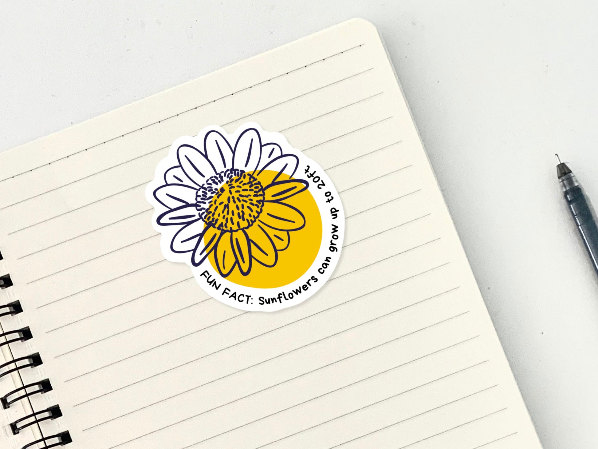 Sunflowers Can Grow Up To 20ft Sticker | Plant Stickers