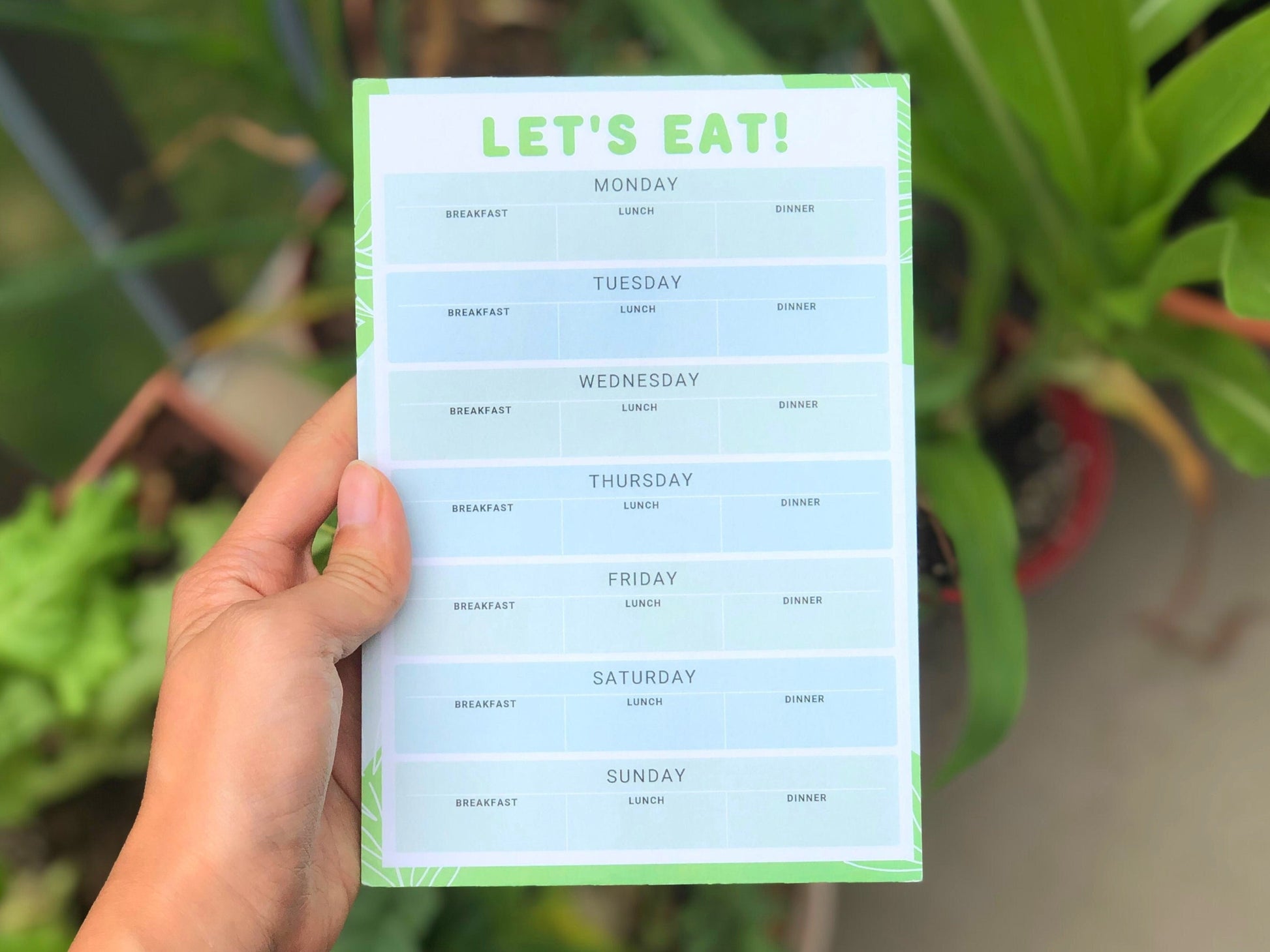 Meal Planning Notepad | Weekly Meal Planner | Healthy Gift | Grocery List