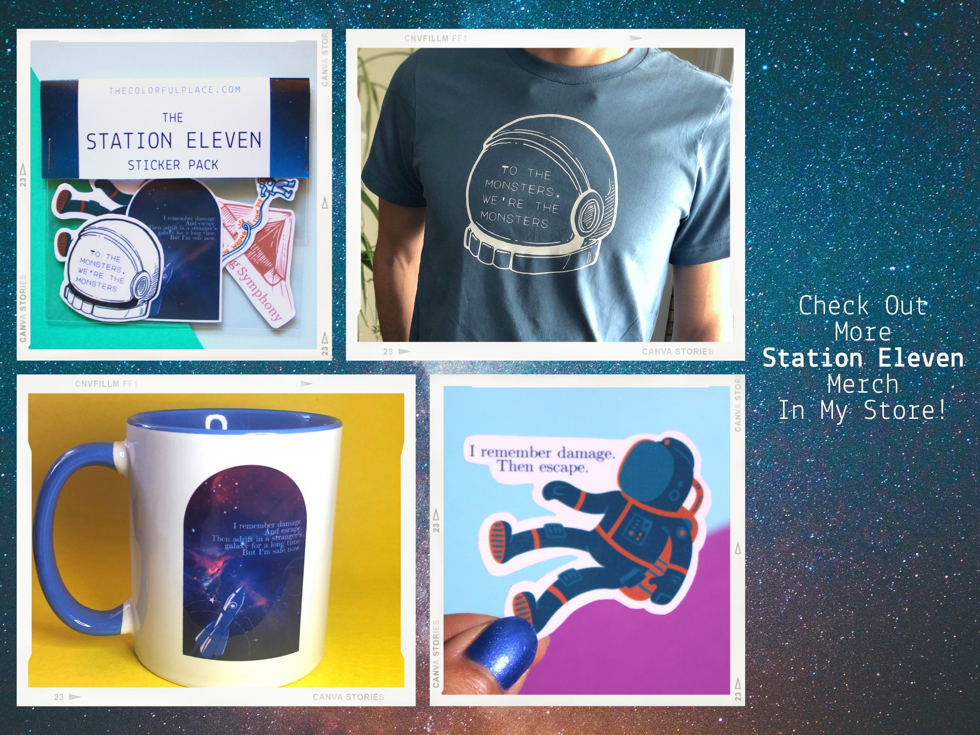 Station Eleven Sticker | The Traveling Symphony | Bookish Gifts | Transparent Stickers