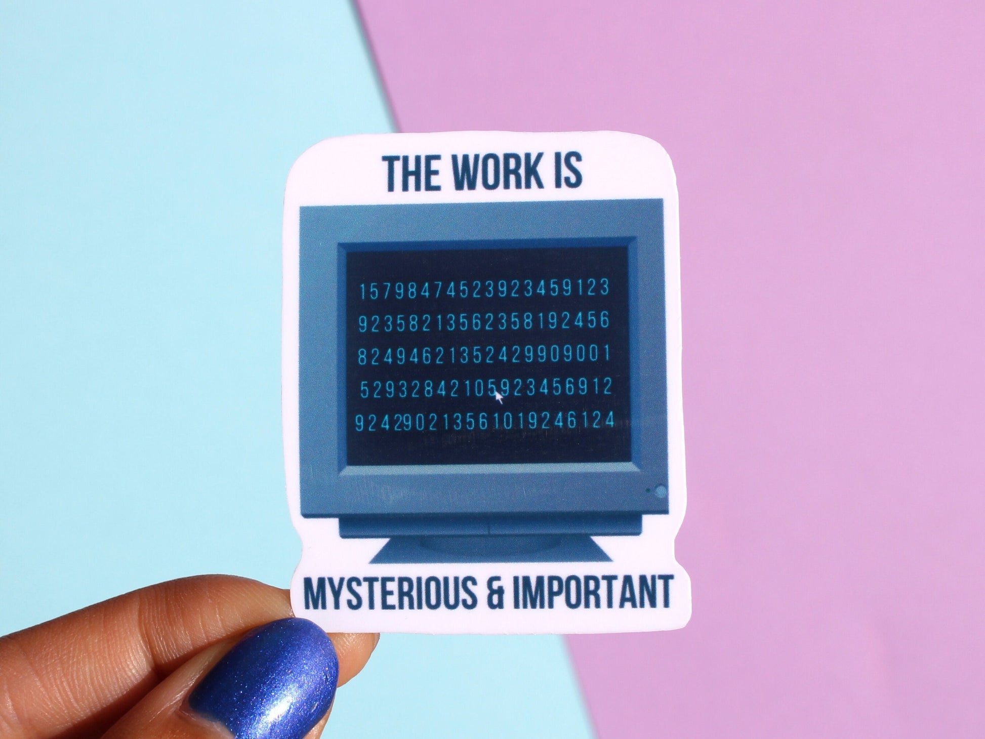 The Work Is Mysterious And Important Sticker | Severance Stickers | Apple TV