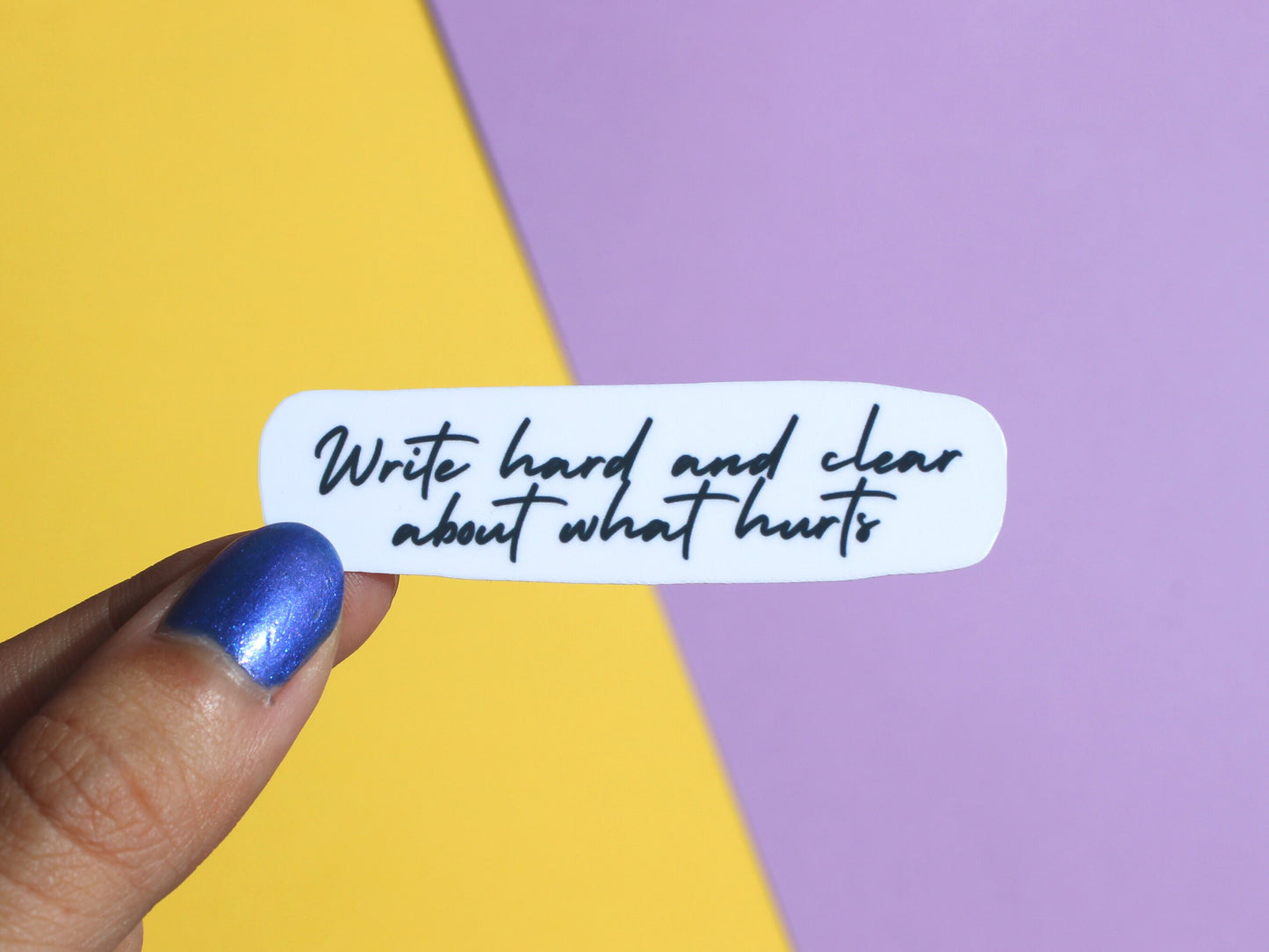 Write Hard Sticker | Writer Gifts | Writing Motivation | Writing Laptop Sticker
