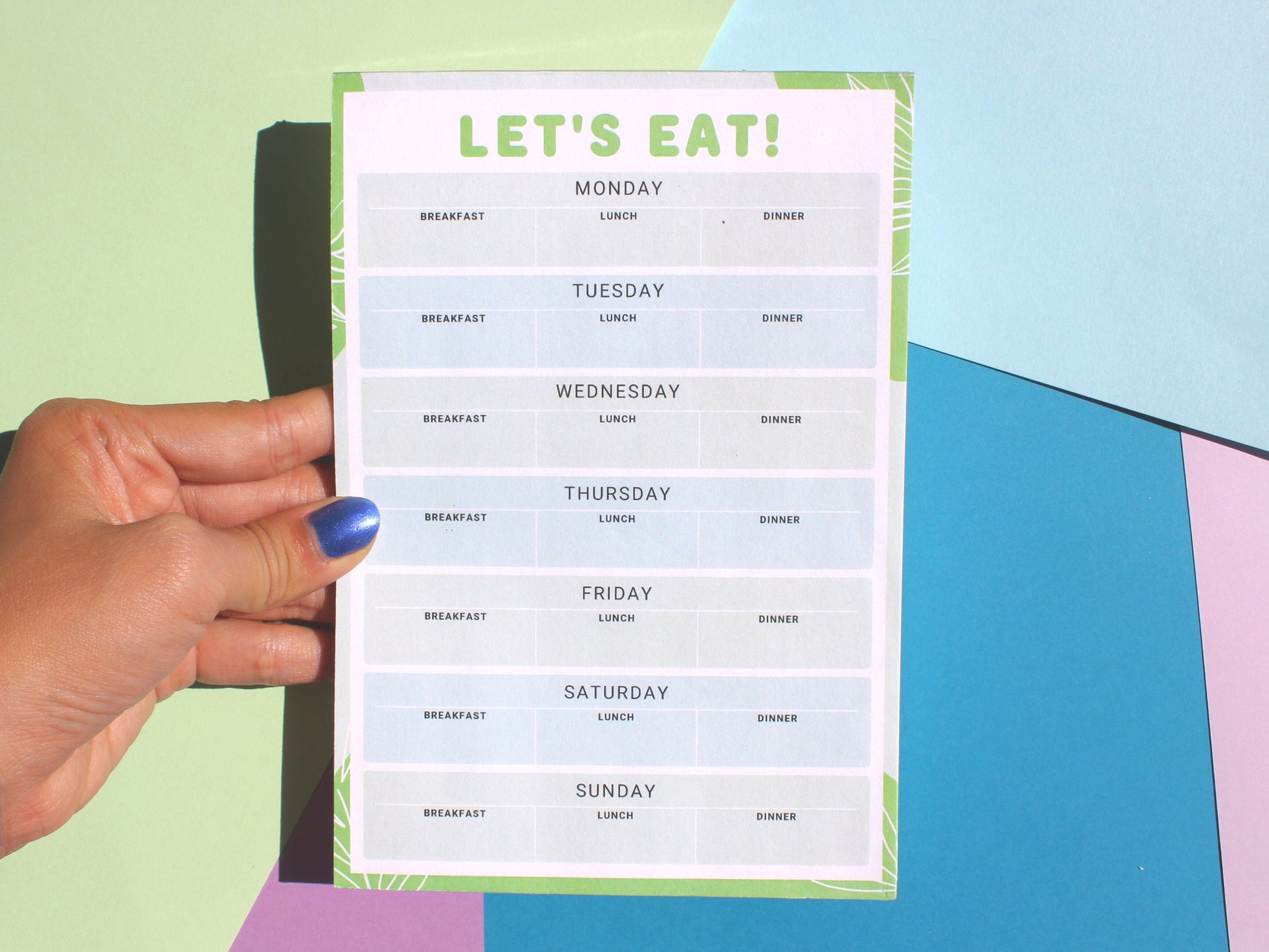Meal Planning Notepad | Weekly Meal Planner | Healthy Gift | Grocery List