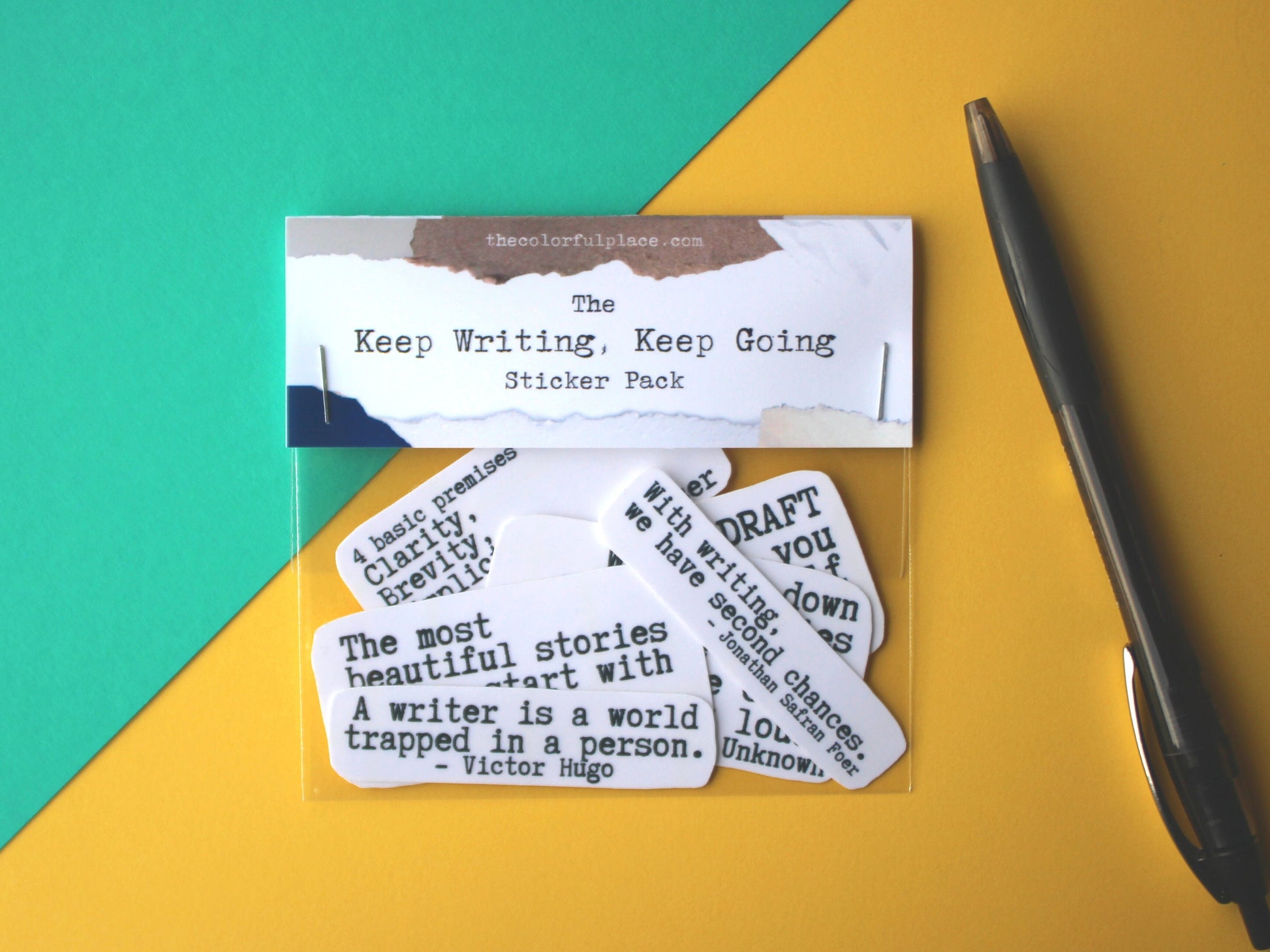 The Keep Going, Keep Writing Sticker Pack | Writing Stickers