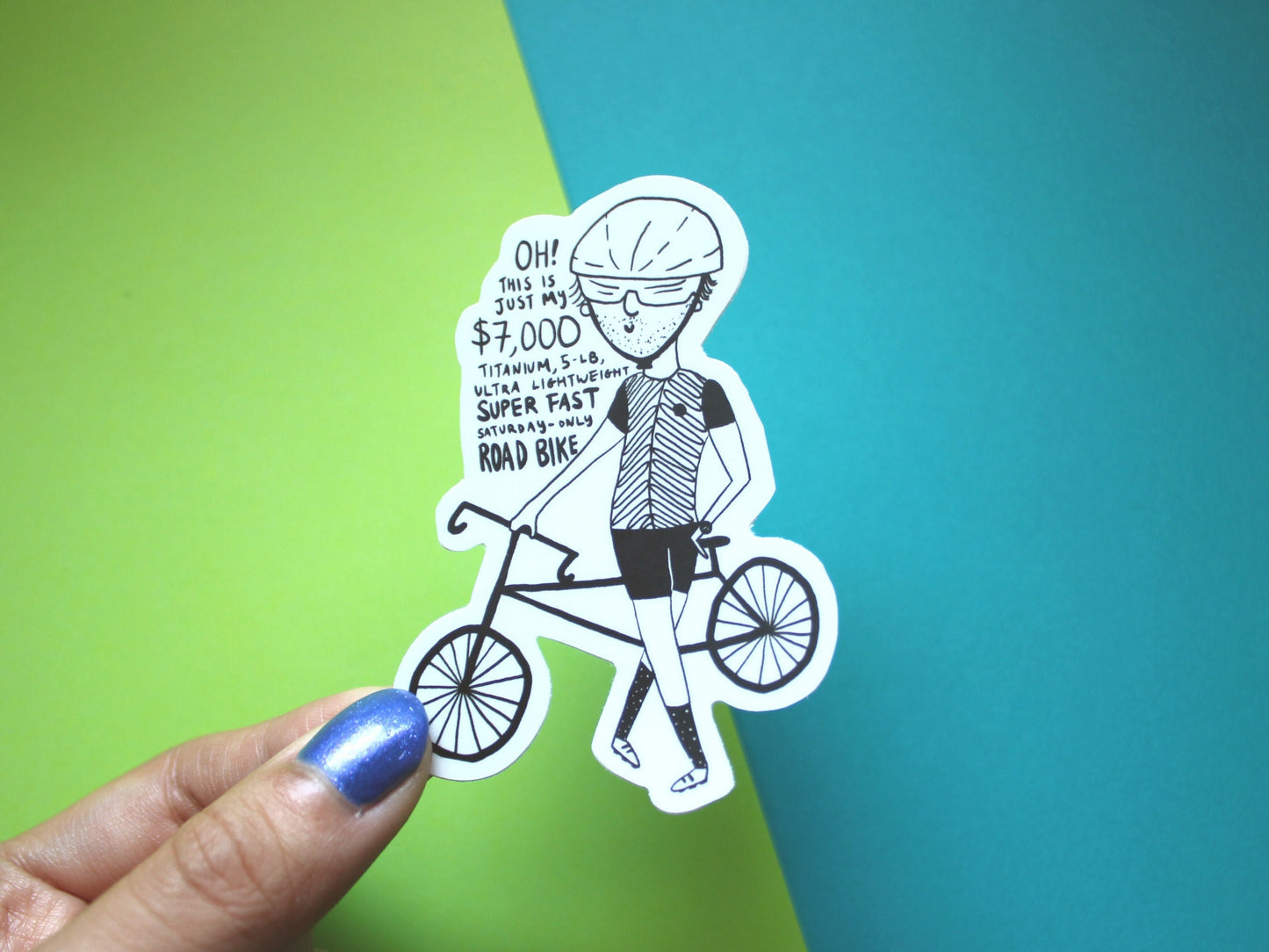 Cyclist Bro Sticker | Bicycle Gifts, Laptop Stickers, Water Bottle Decals | Cycling Life | Road Bike