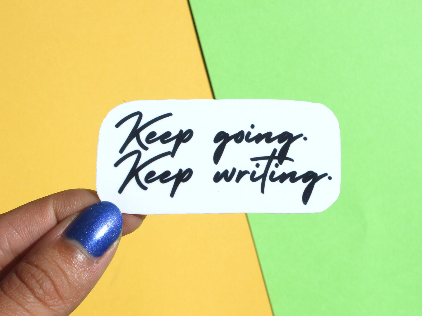 Keep Going, Keep Writing Sticker | Writer Gifts | Writing Motivation | Writing Laptop Sticker