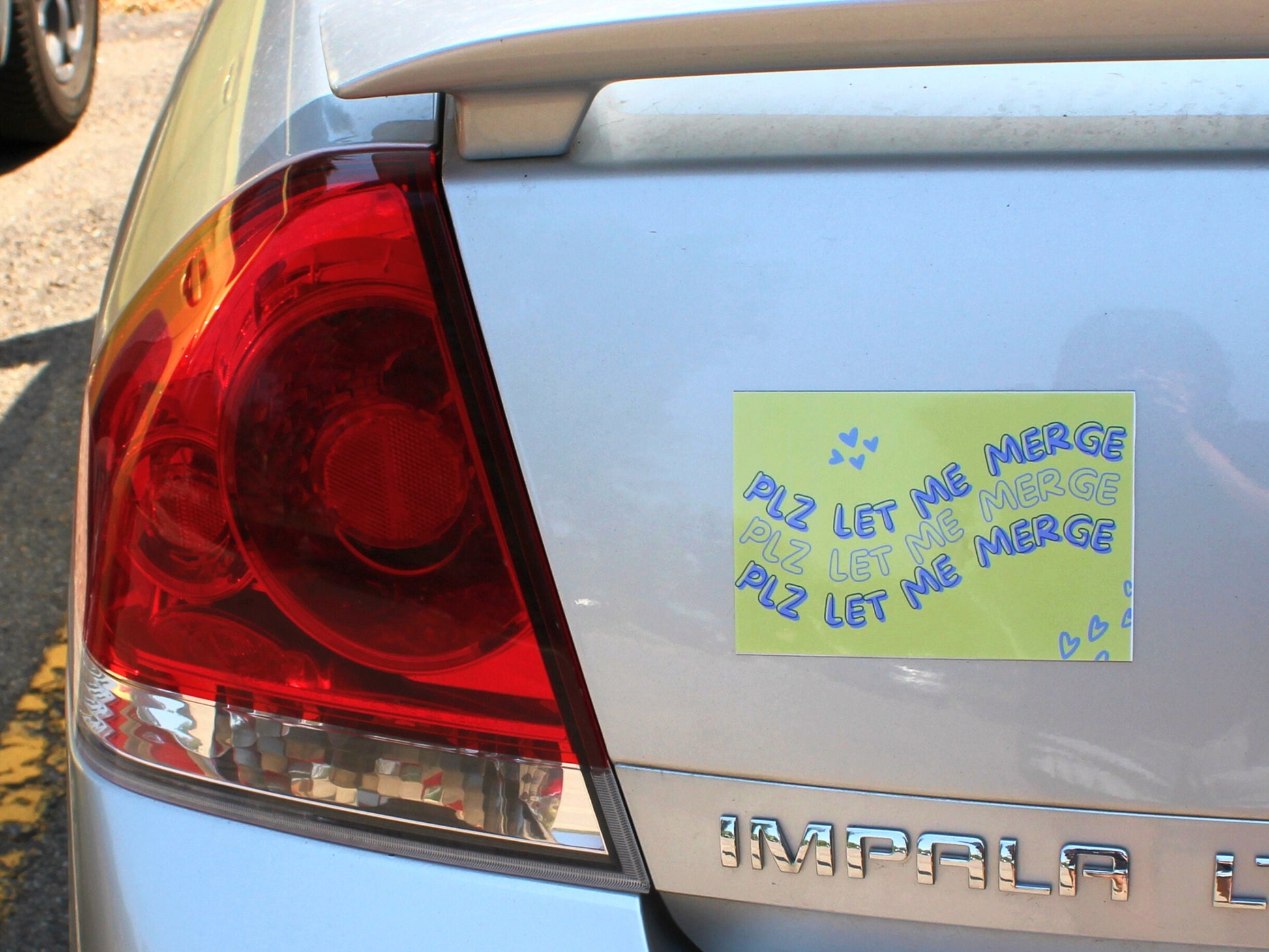 Plz Let Me Merge Car Magnet | Funny Car Magnets | Millennial Gen Z Aesthetic