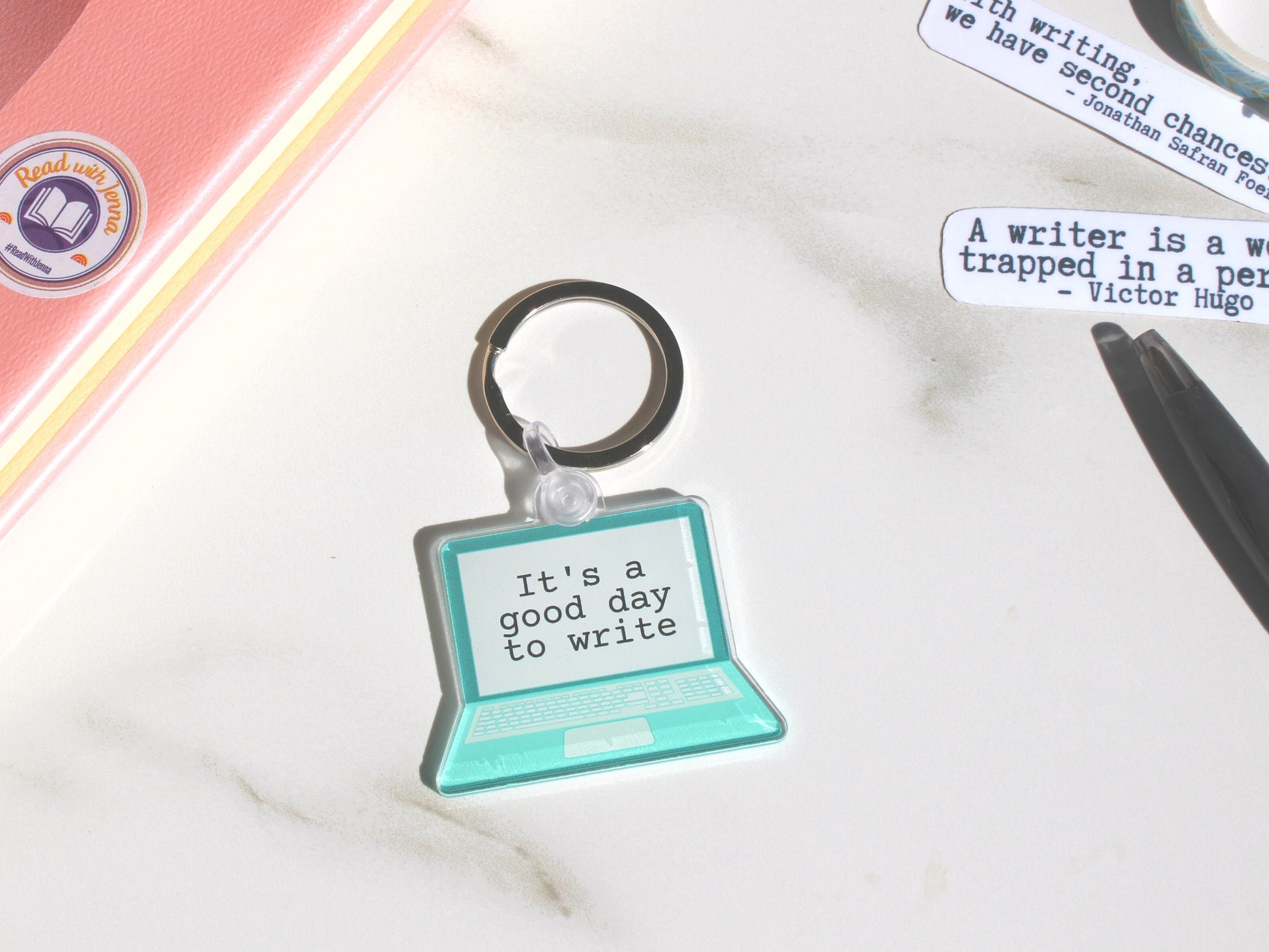 It's A Good Day To Write Keychain | Writer Gifts | Writing Motivation