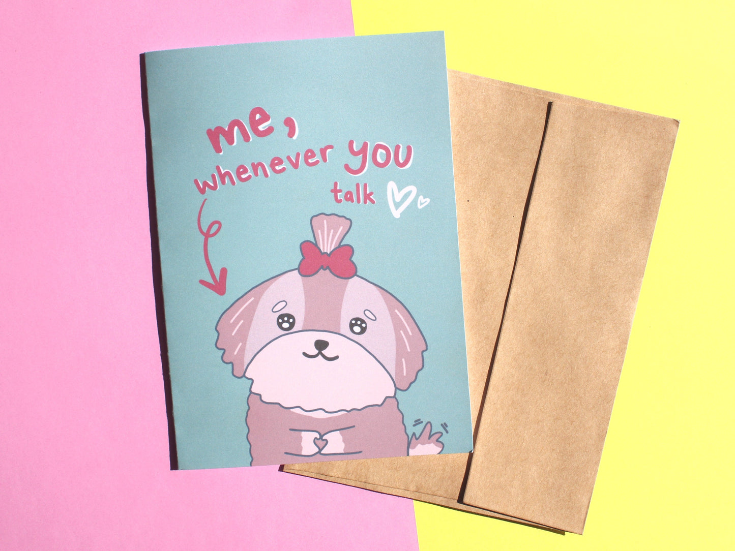 Me, Whenever You Talk Card | Funny Card | Card for Boyfriend | Card for Him