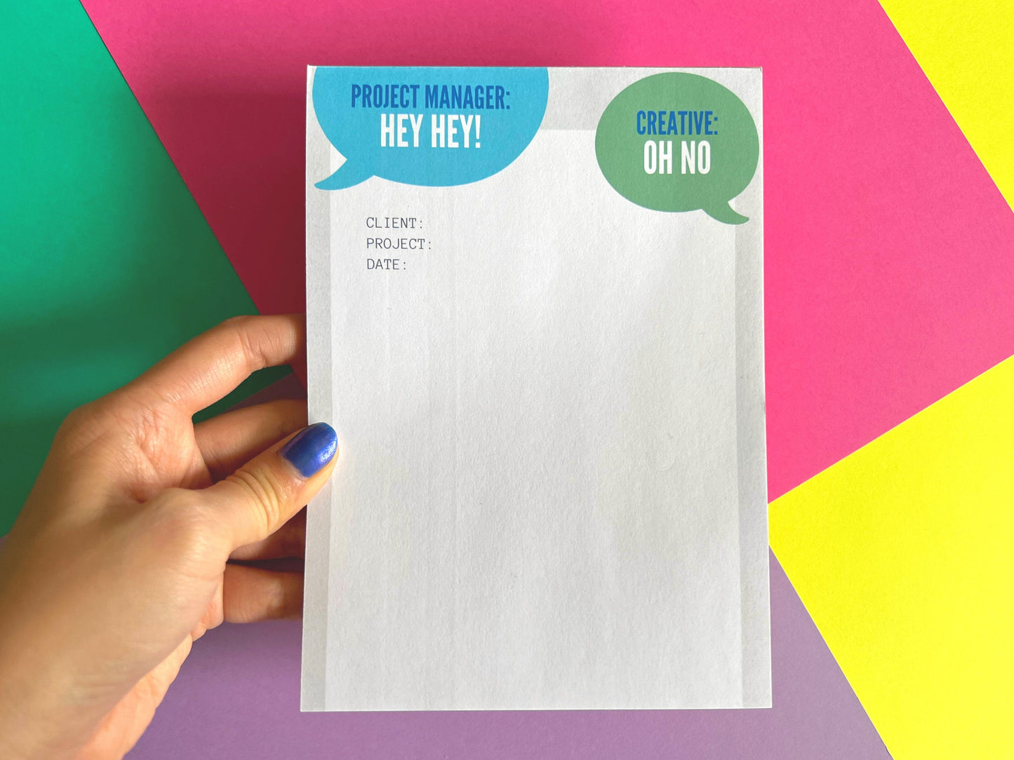 Project Manager + Creative "Oh No" Notepad | Marketing Gifts | Advertising Gifts