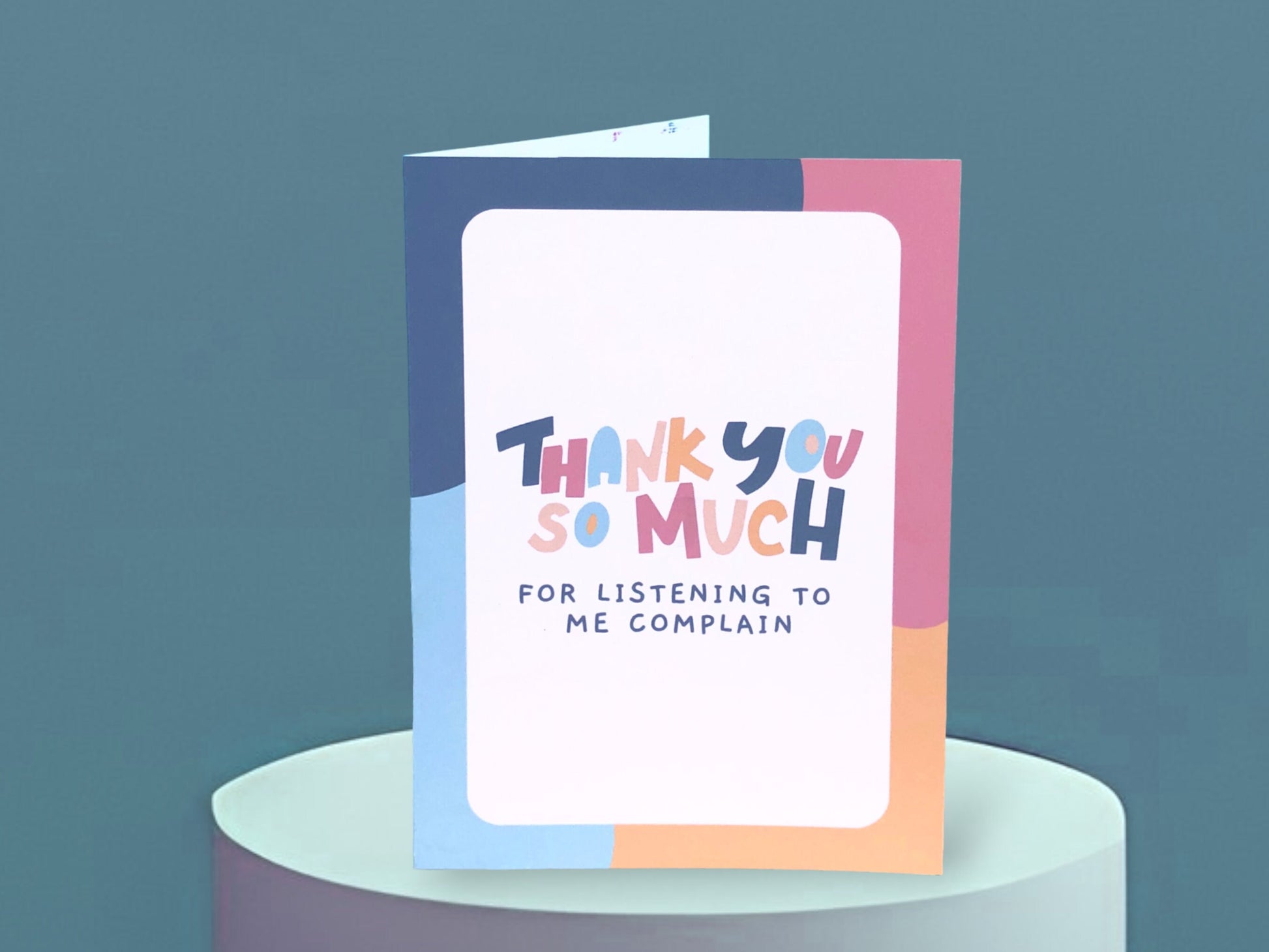Funny Gratitude Card | Funny Thank You Card | Card for Friend | Card for Him | Anniversary Card | Thank You for Listening to me Complain