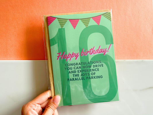 16th Birthday Card | Funny Birthday Card | 26 Birthday Gift | 16 Driver's License