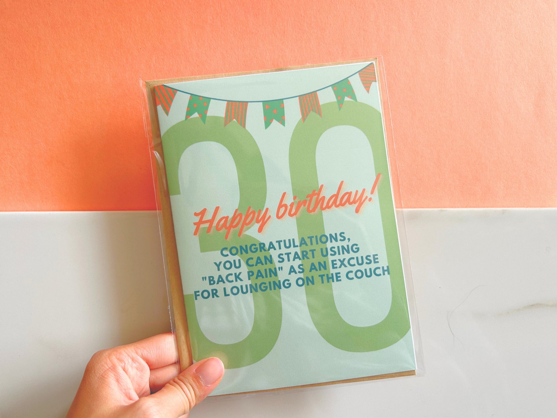 30th Birthday Card | Back Pain Card | Funny Birthday Card | 30 Birthday Gift |