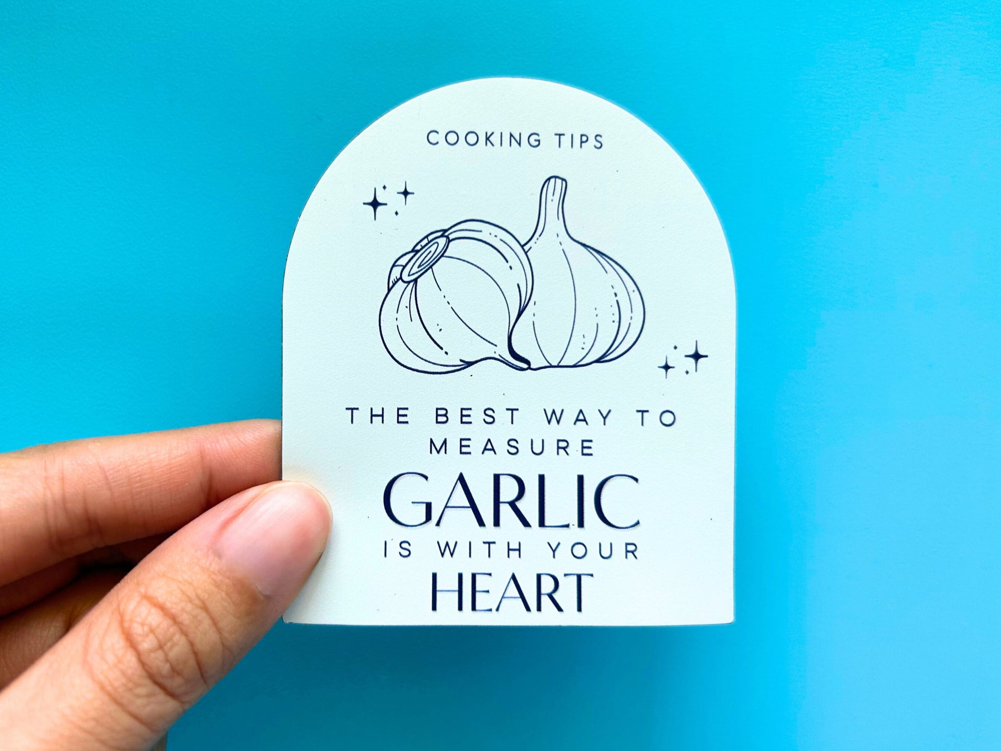 Funny Garlic Magnet | Gifts for Cooks | Funny Fridge Magnets | Chef Magnet