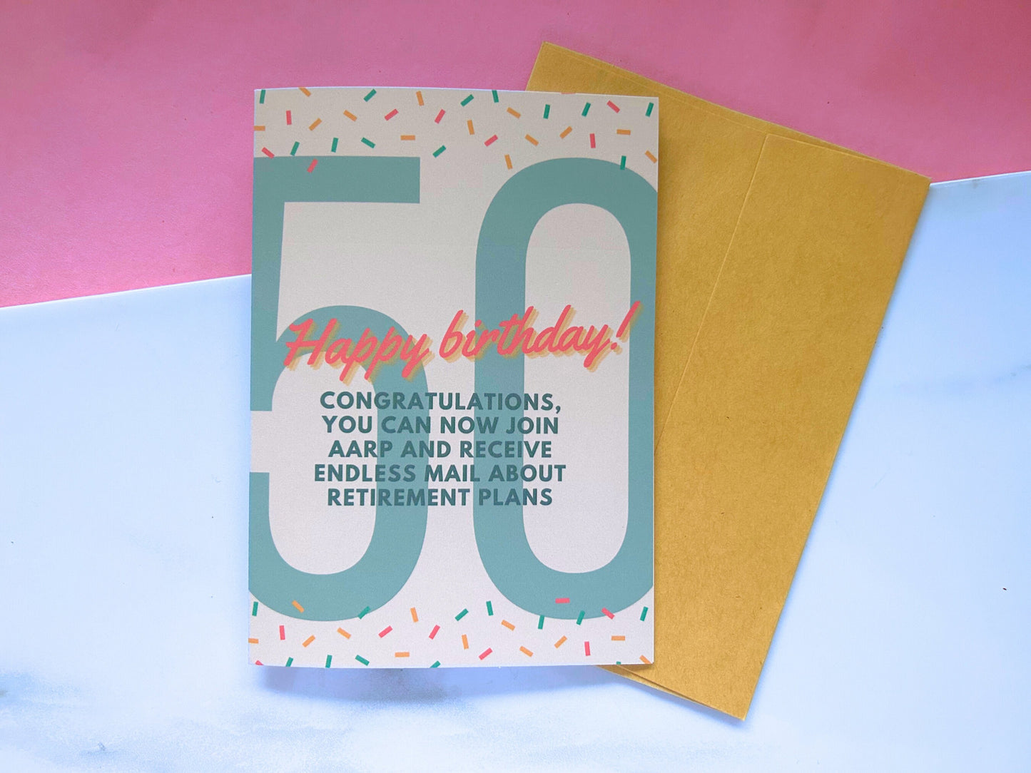 50th Birthday AARP Membership Card | Funny Birthday Card | 50 Birthday Card