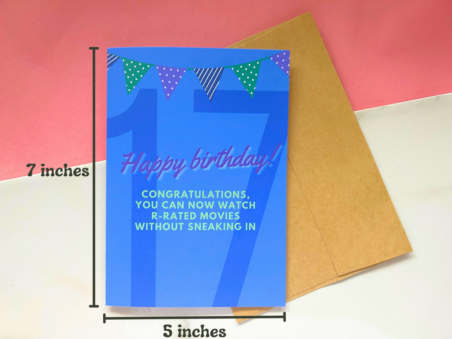 17th Birthday Card | Funny Birthday Card | 17 Birthday Gift | 17th Birthday Movie