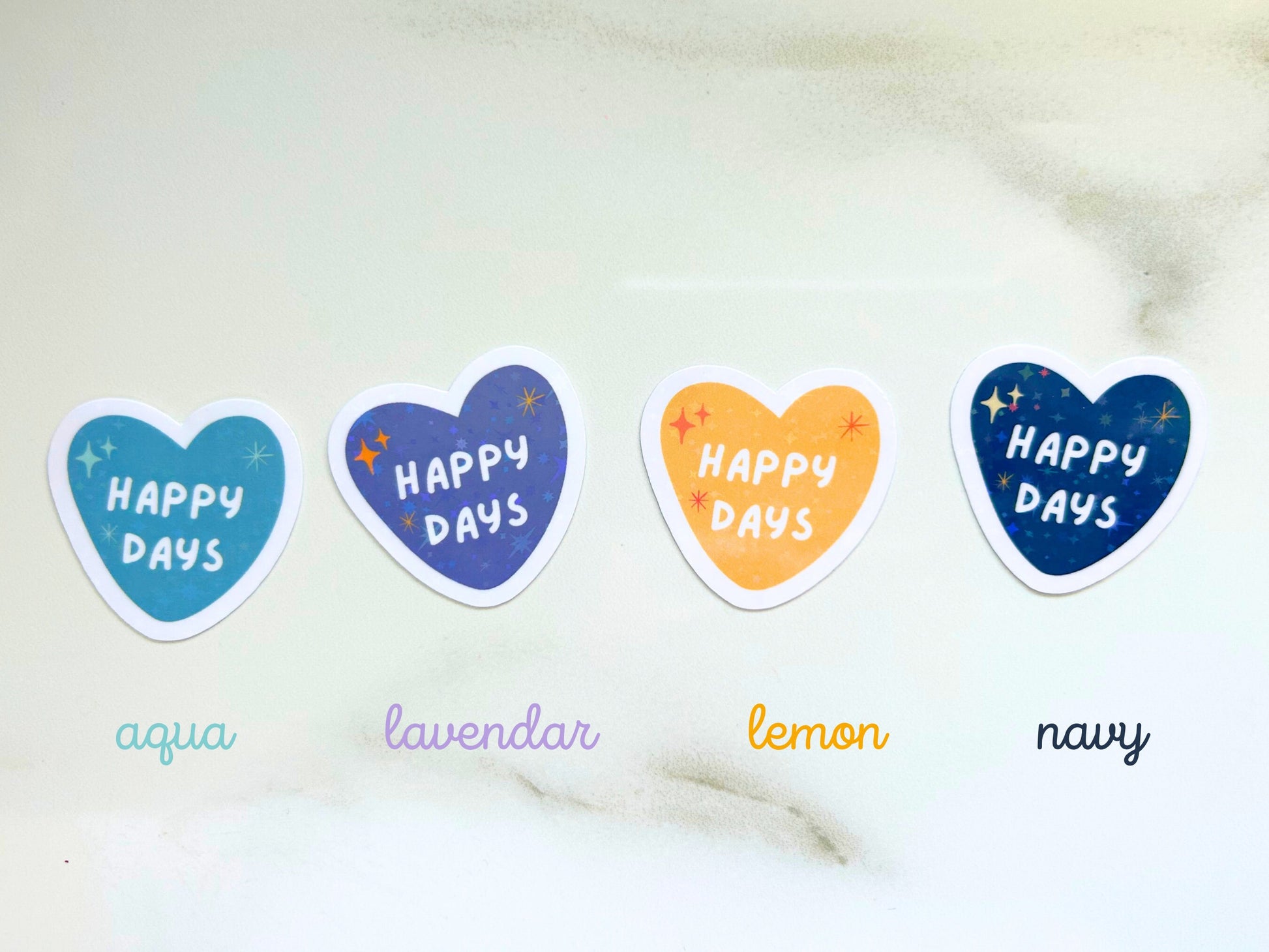 Happy Days Sticker | Holographic Stickers | Positivity Sticker