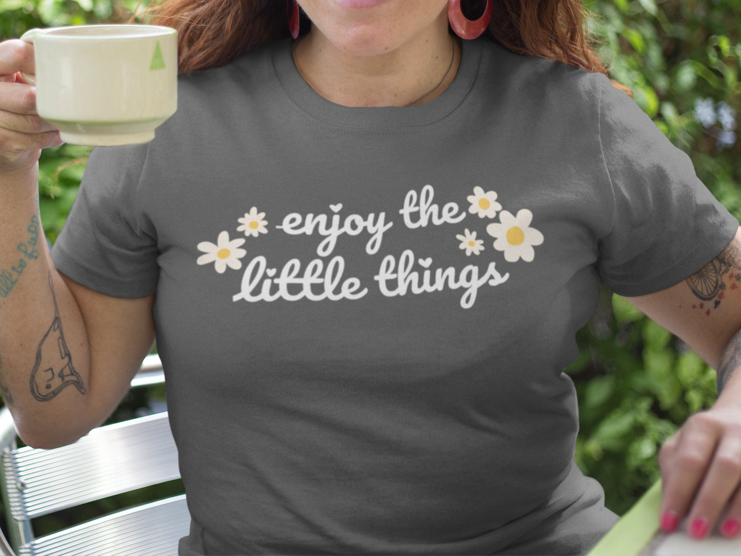 Enjoy The Little Things T-shirt | Self-Care T-Shirt, Positivity T-Shirt, Cute Graphic Tee, Self-Love T-Shirtt