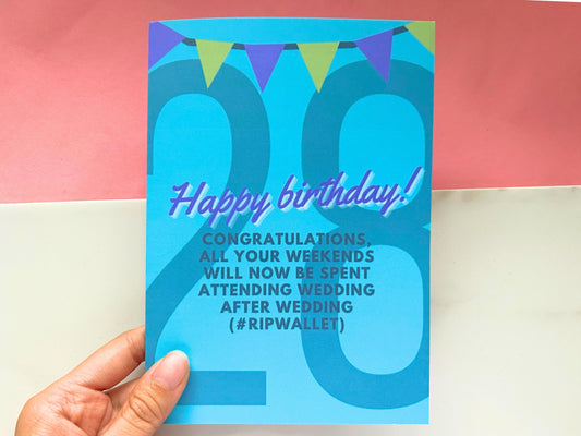 28th Birthday Card | Funny Birthday Card | 28 Birthday Gift | 28 Birthday