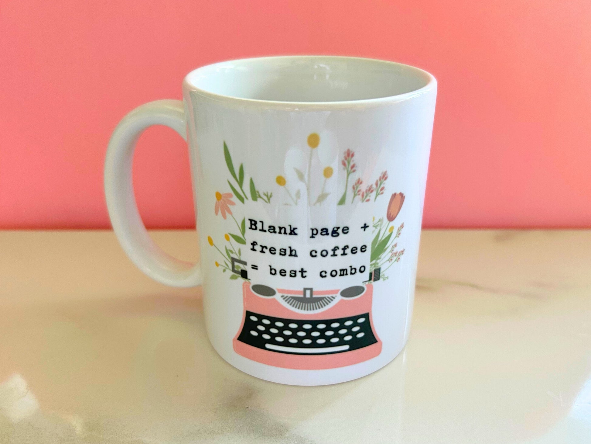Blank Page + Fresh Coffee = Best Combo Mug | Writer Mug | Gifts for Writers | Writer Coffee Mug