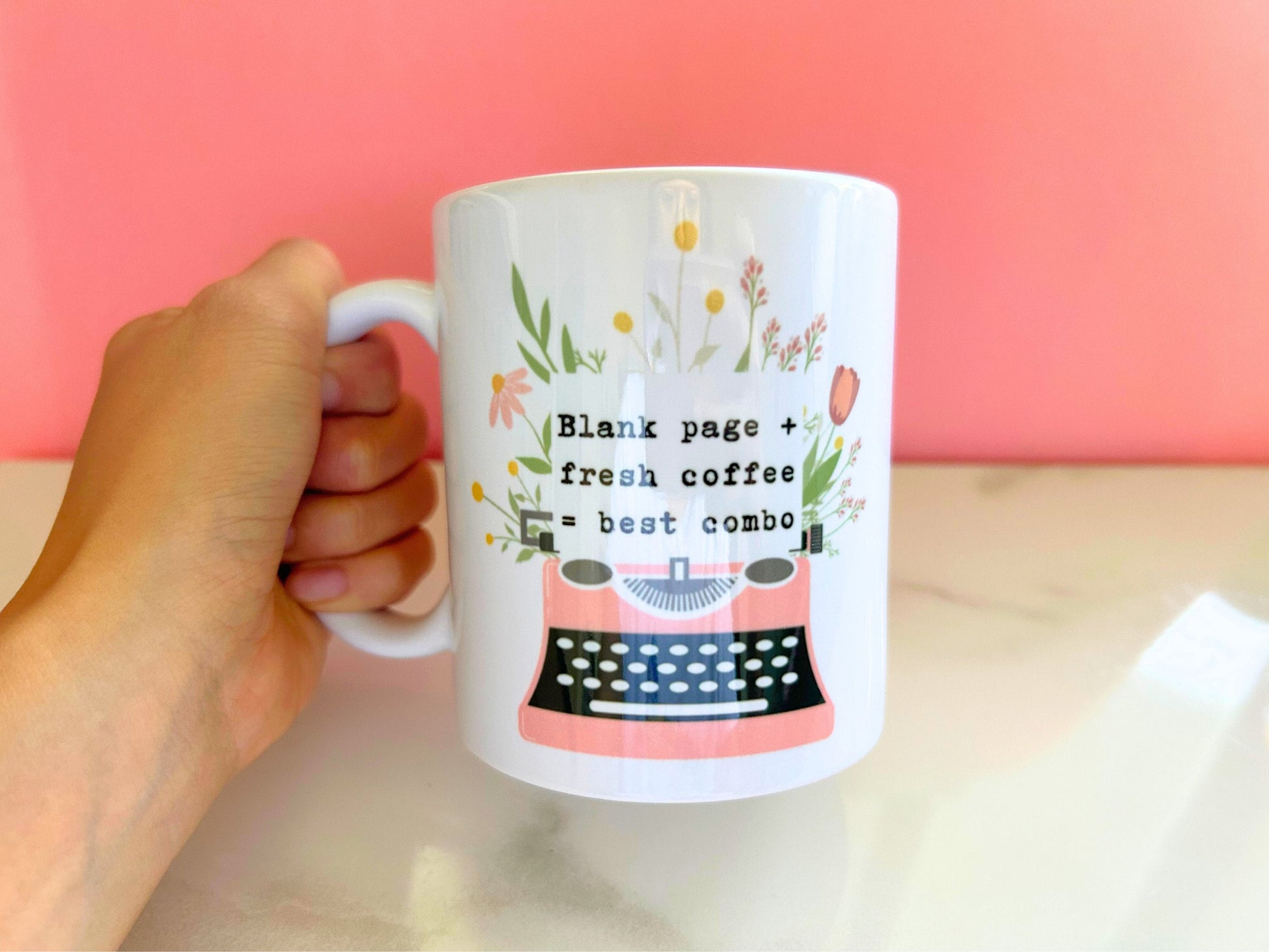 Blank Page + Fresh Coffee = Best Combo Mug | Writer Mug | Gifts for Writers | Writer Coffee Mug